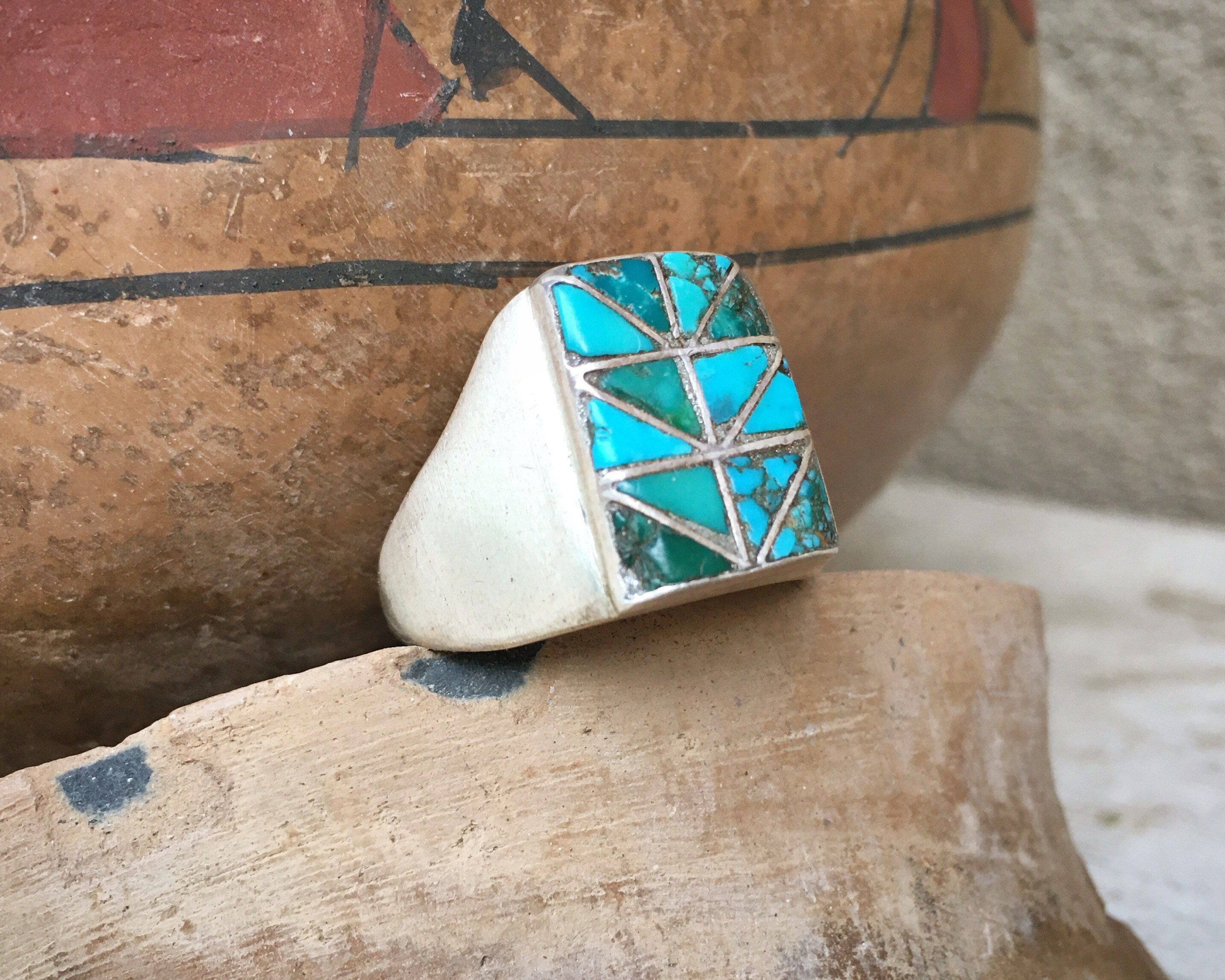 Fab Vintage Zuni checkerboard Inlay Native American Jewelry Silver Bracelet Fab Vintage Zuni checkerboard Inlay Native American Jewelry Silver Bracelet