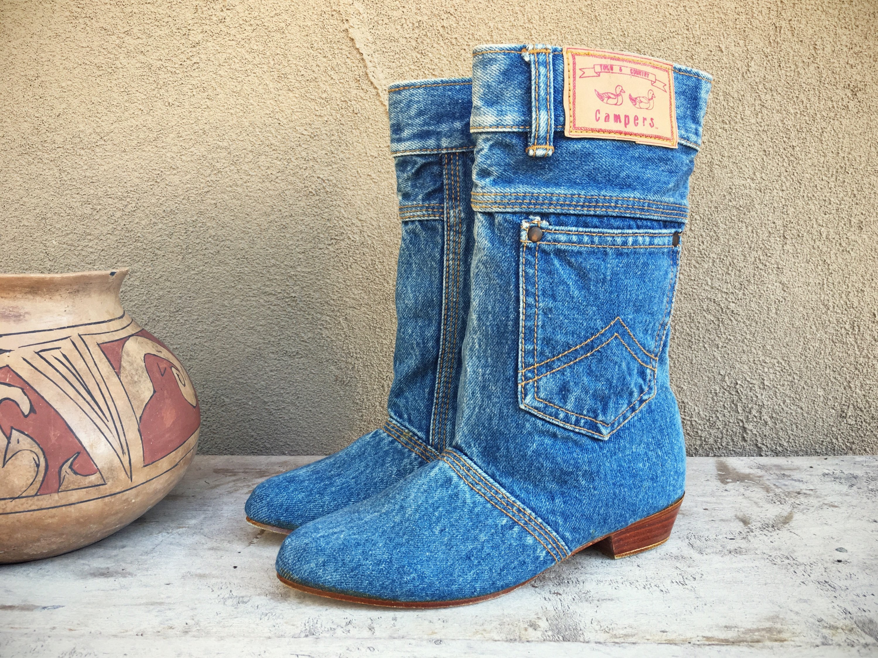 blue jean boot