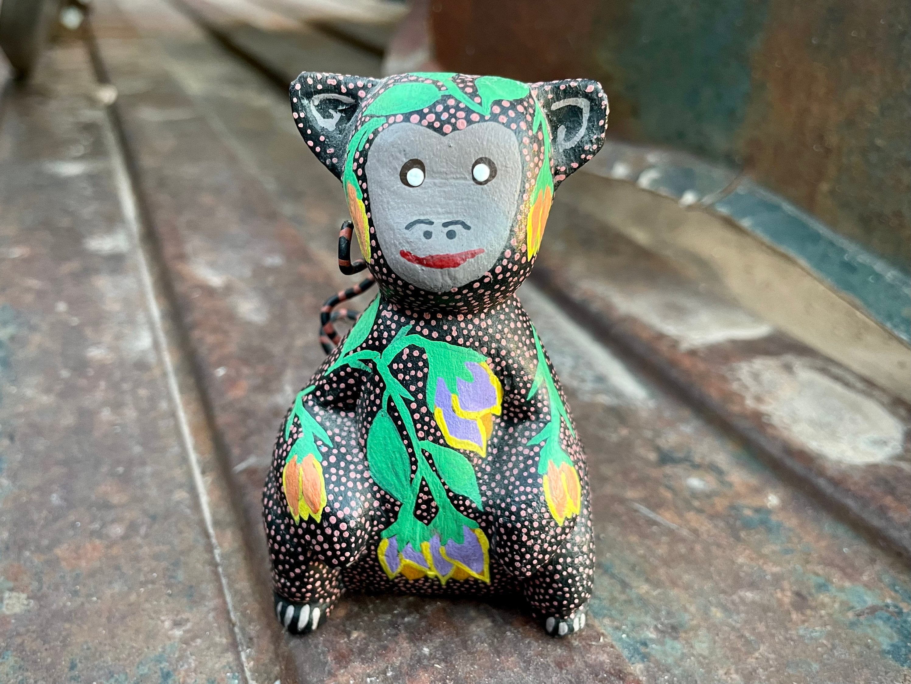 Mexican painted wood best sale animals
