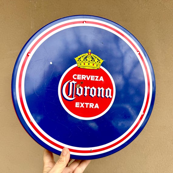 Vintage Corona Extra Cerveza Y Victoria Serving Tray, Pin up Girl