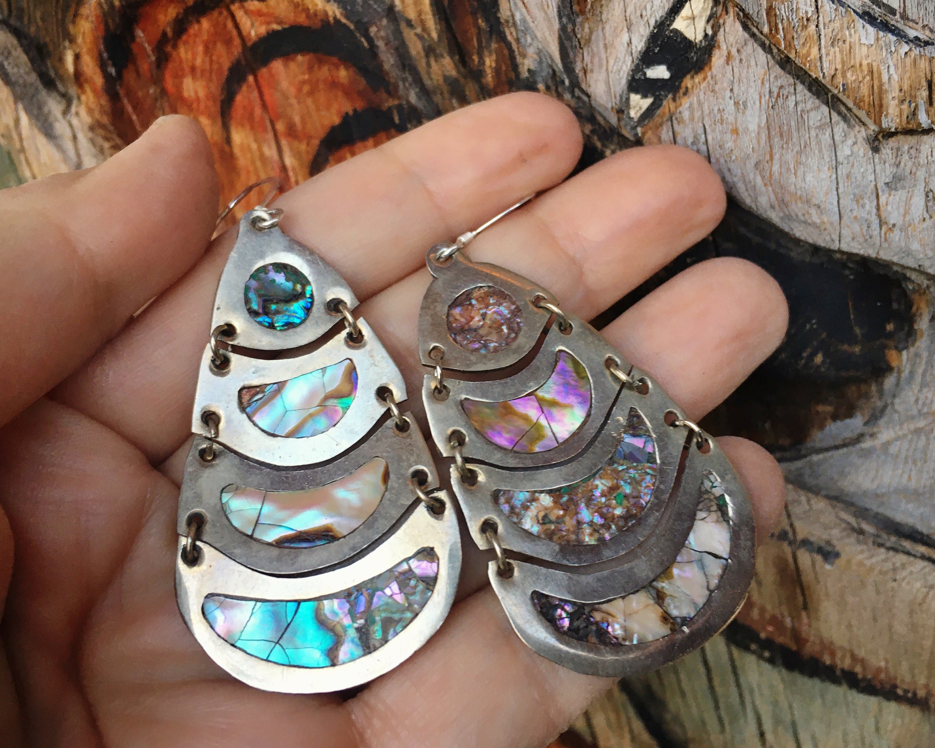 Abalone and abalone Jewellery Earrings Chandelier Earrings 