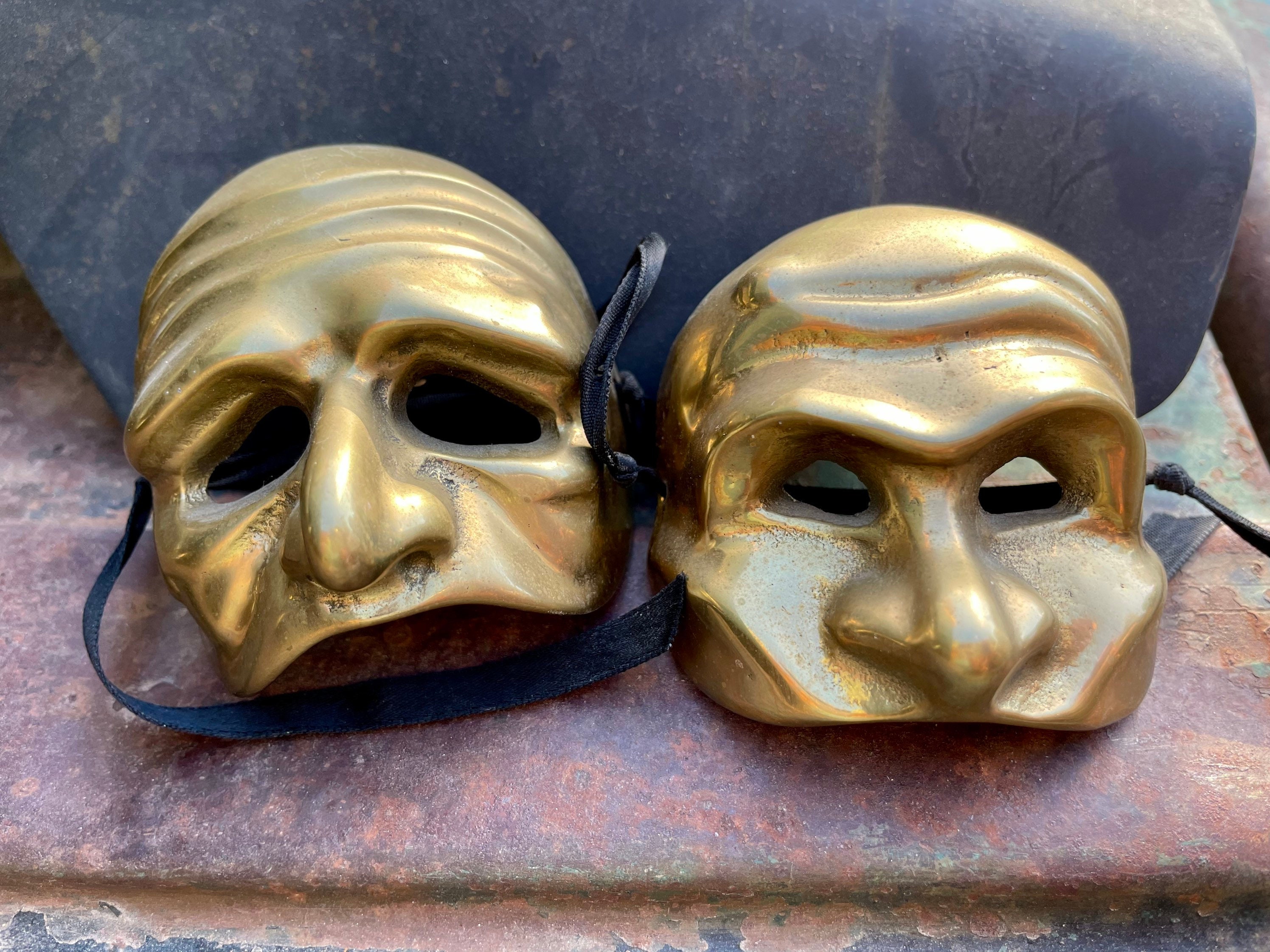 ANTIQUE ROMAN MOSAICS ,GREEK COMEDY THEATER MASKS  Mask for Sale by  BulganLumini