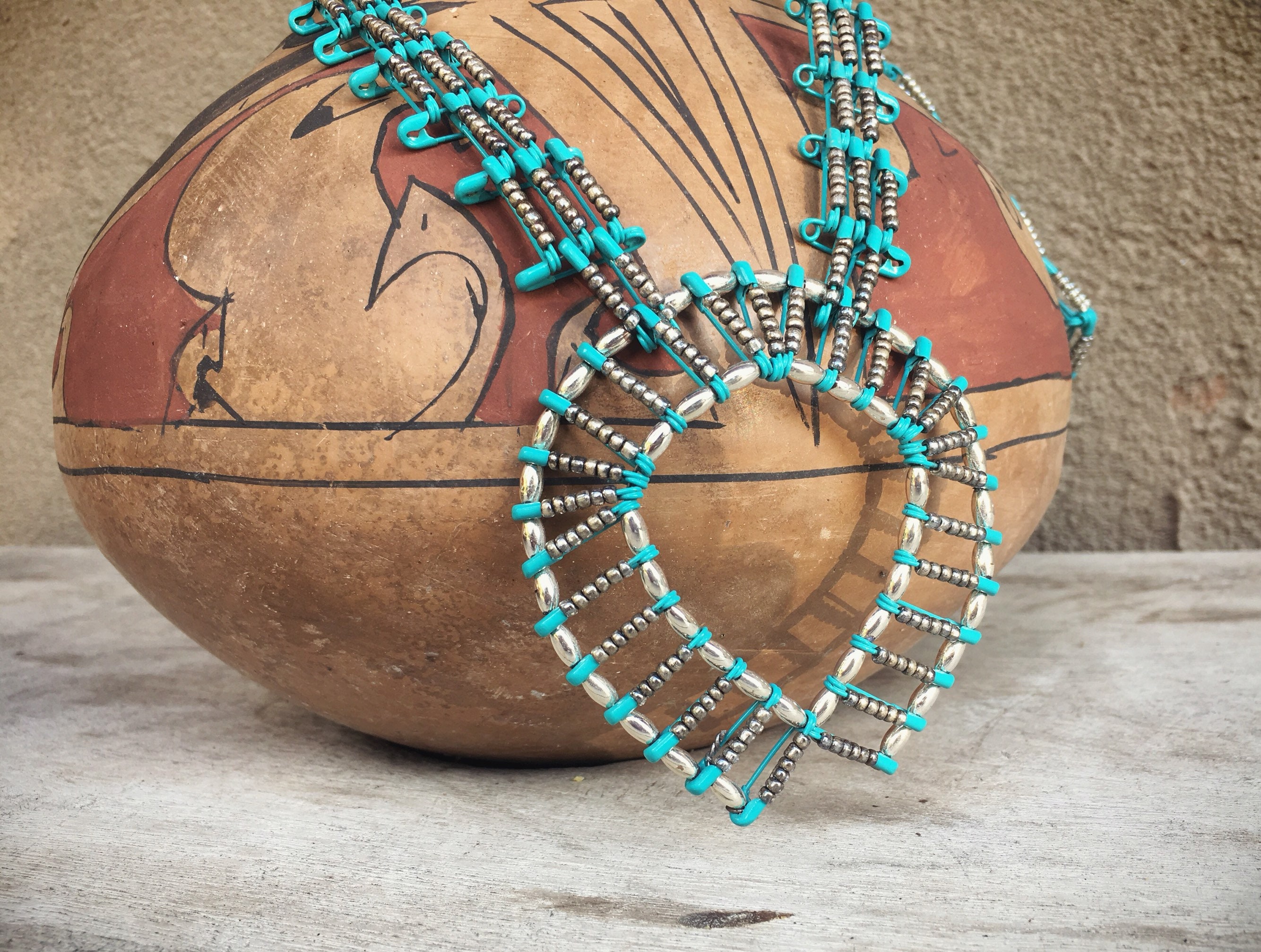 Faux squash outlet blossom necklace