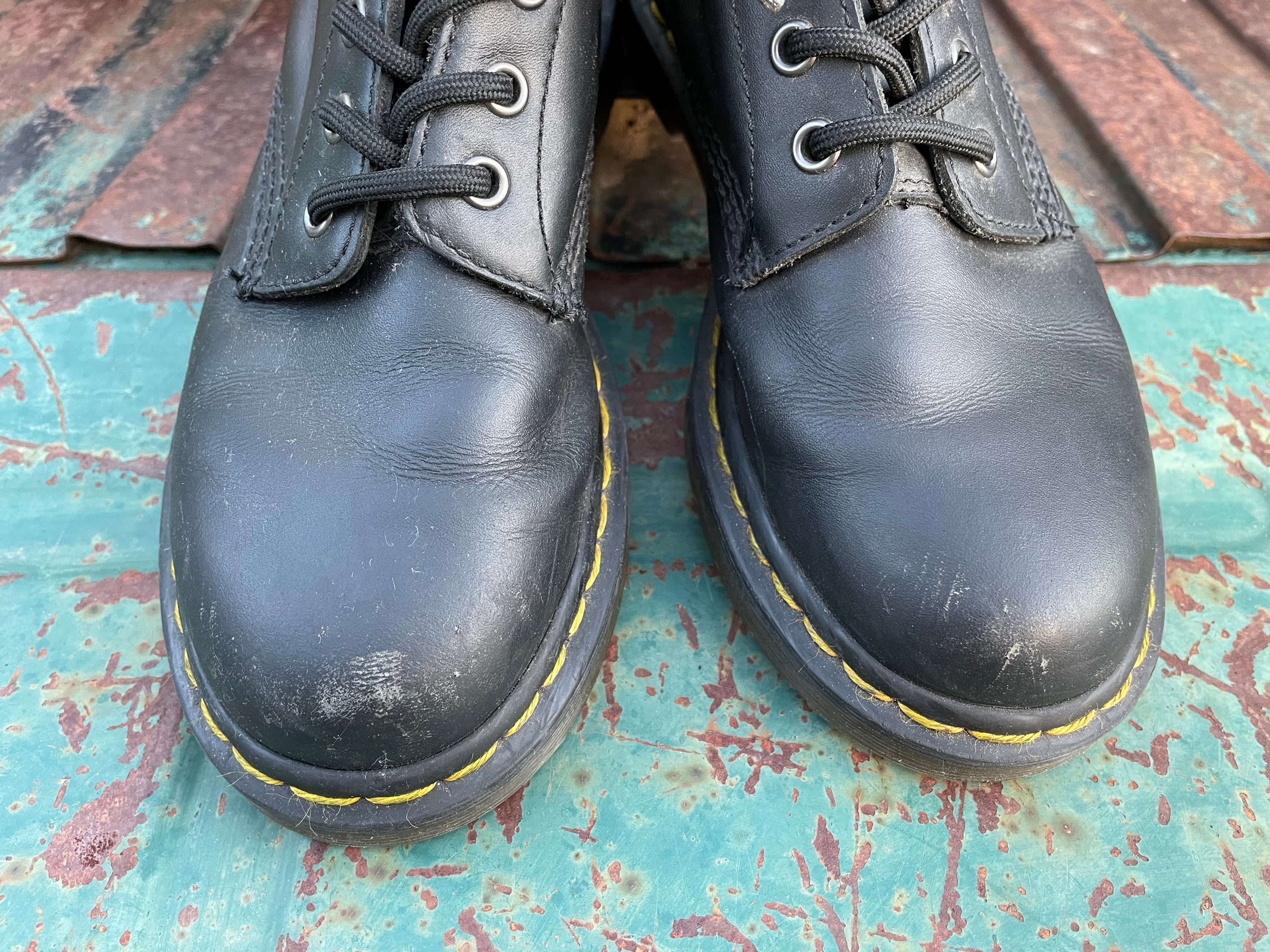 Distressed Vintage Black Dr Martens Eight Eyelet Original Made - Etsy Norway