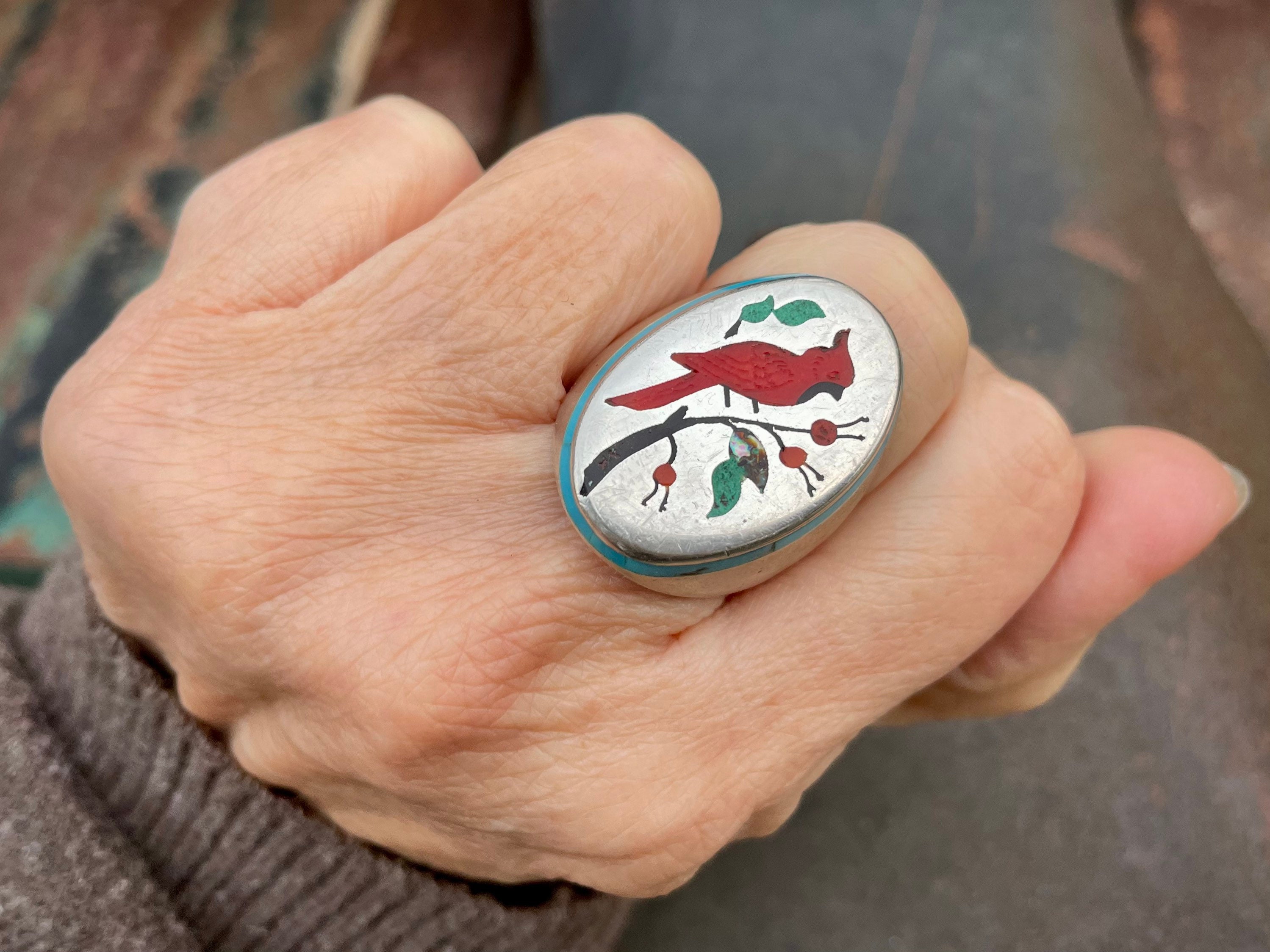 Important Henry Barber Vintage Native American Jewelry Navajo Turquoise Sterling Silver Inlay Bracelet Important Henry Barber Vintage Native American Jewelry Navajo Turquoise Sterling Silver Inlay Bracelet