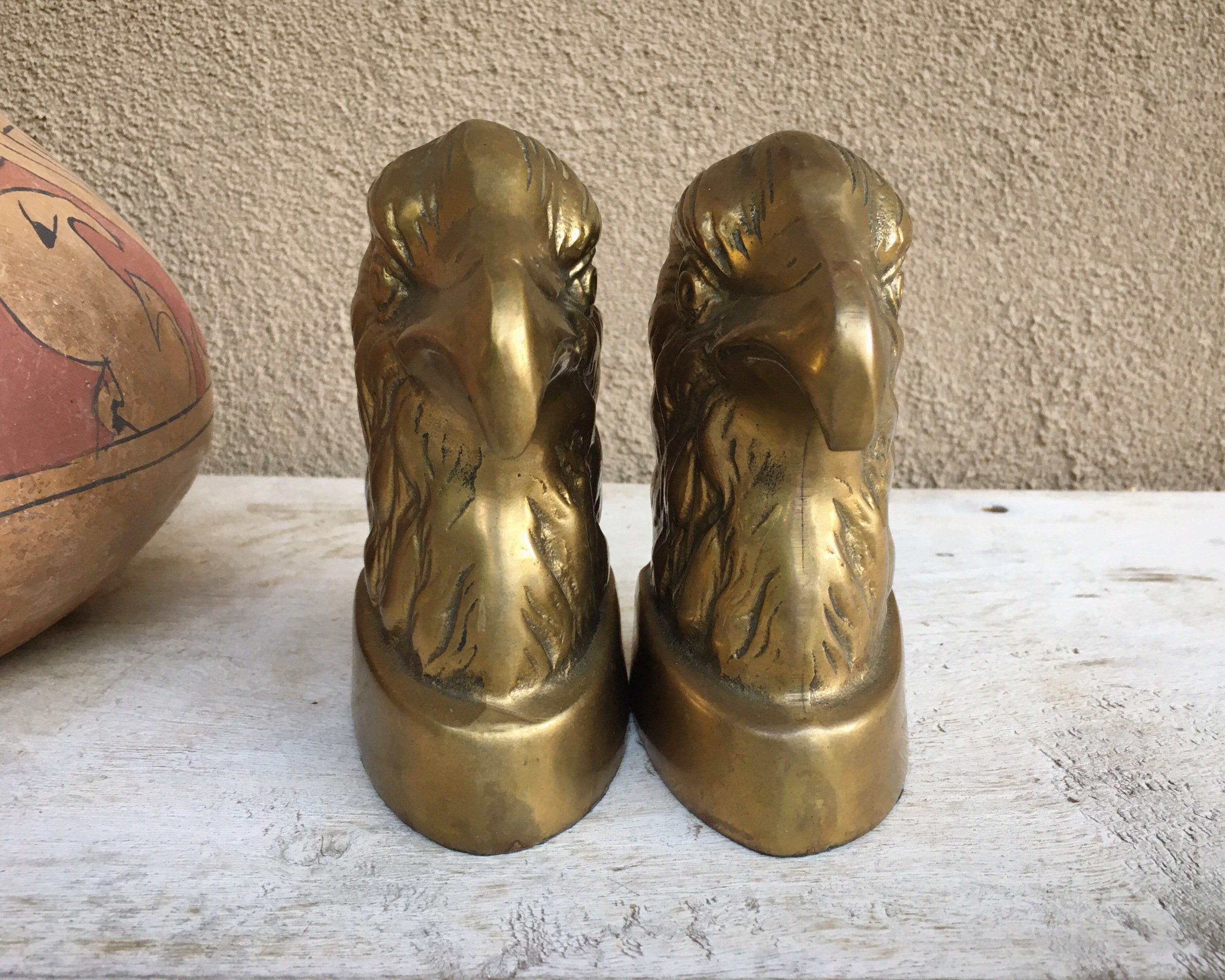 brass bookends brass bookends