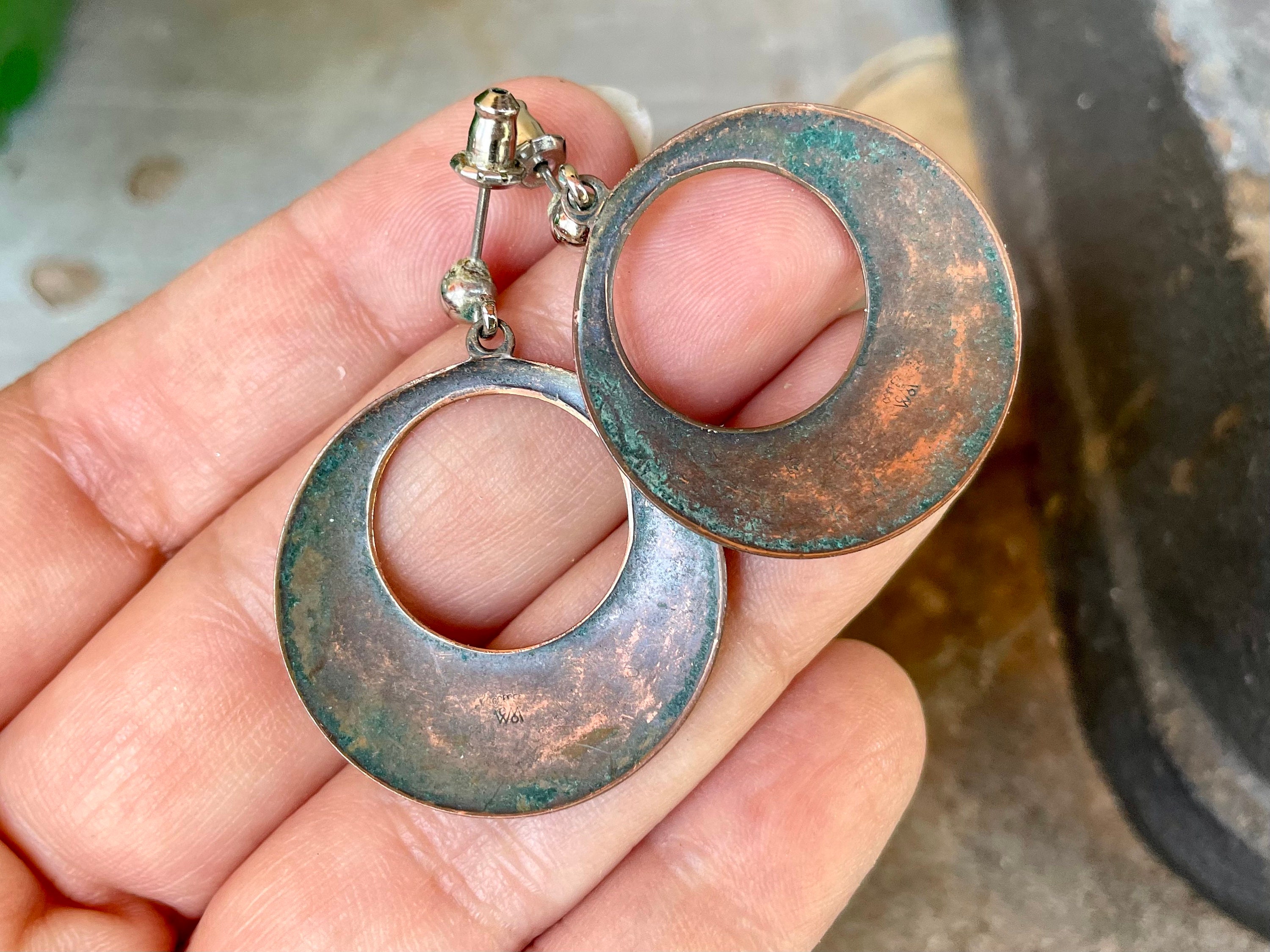 Vintage sale copper earrings