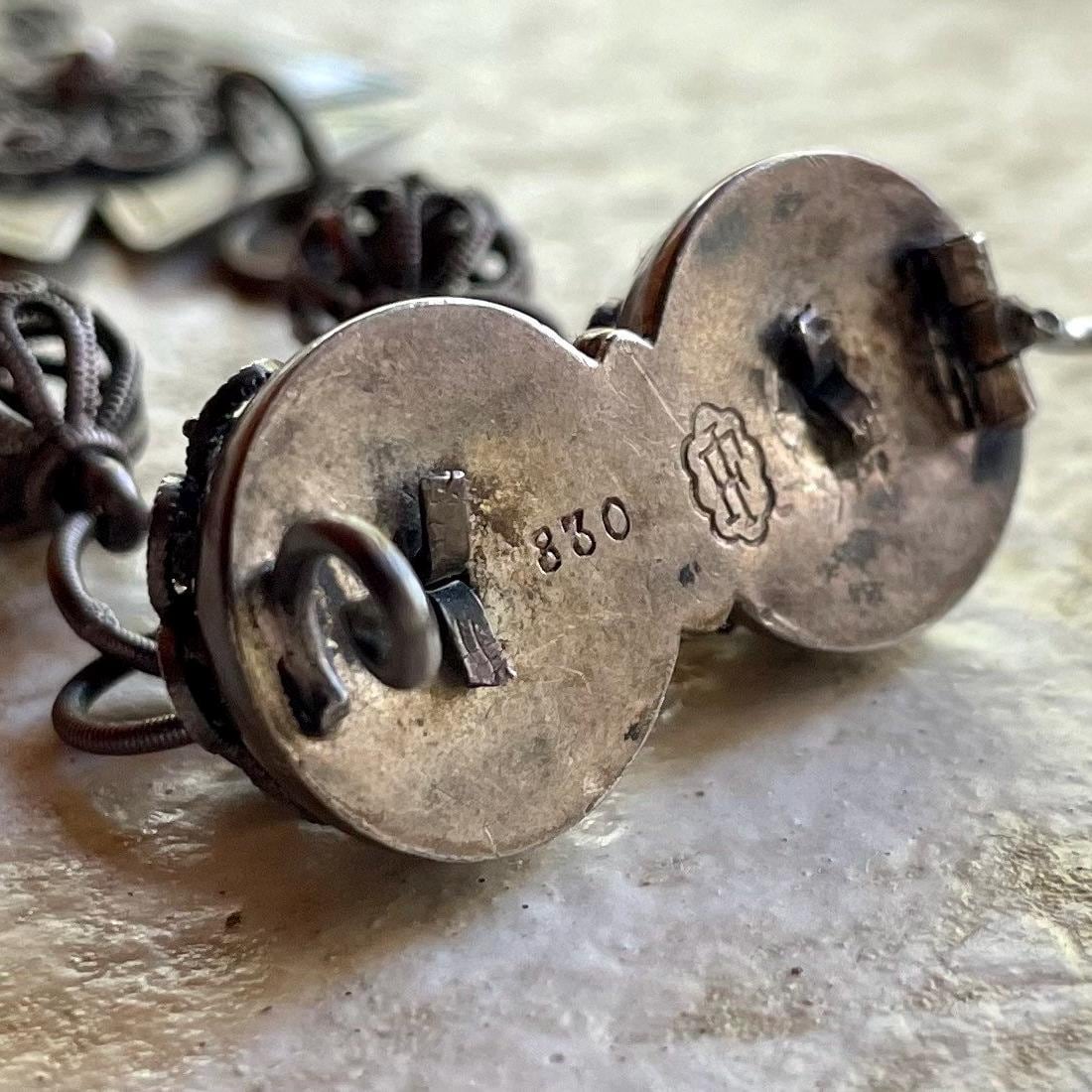Antique 830 Silver Traditional Norwegian Pin, Bar Style