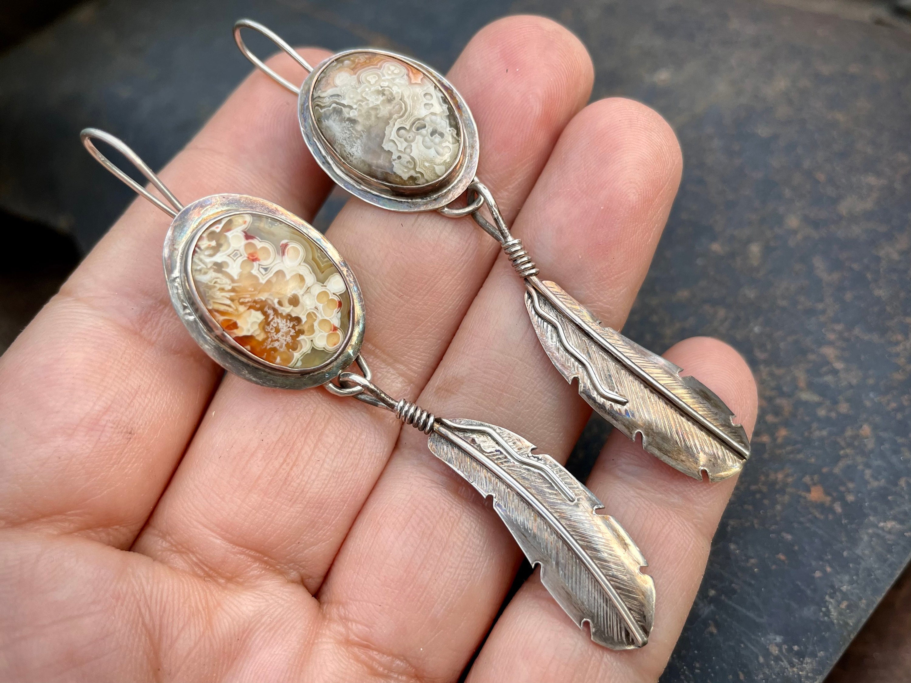 Caramel Jasper Vintage Native American Navajo Sterling Silver Bracelet Caramel Jasper Vintage Native American Navajo Sterling Silver Bracelet
