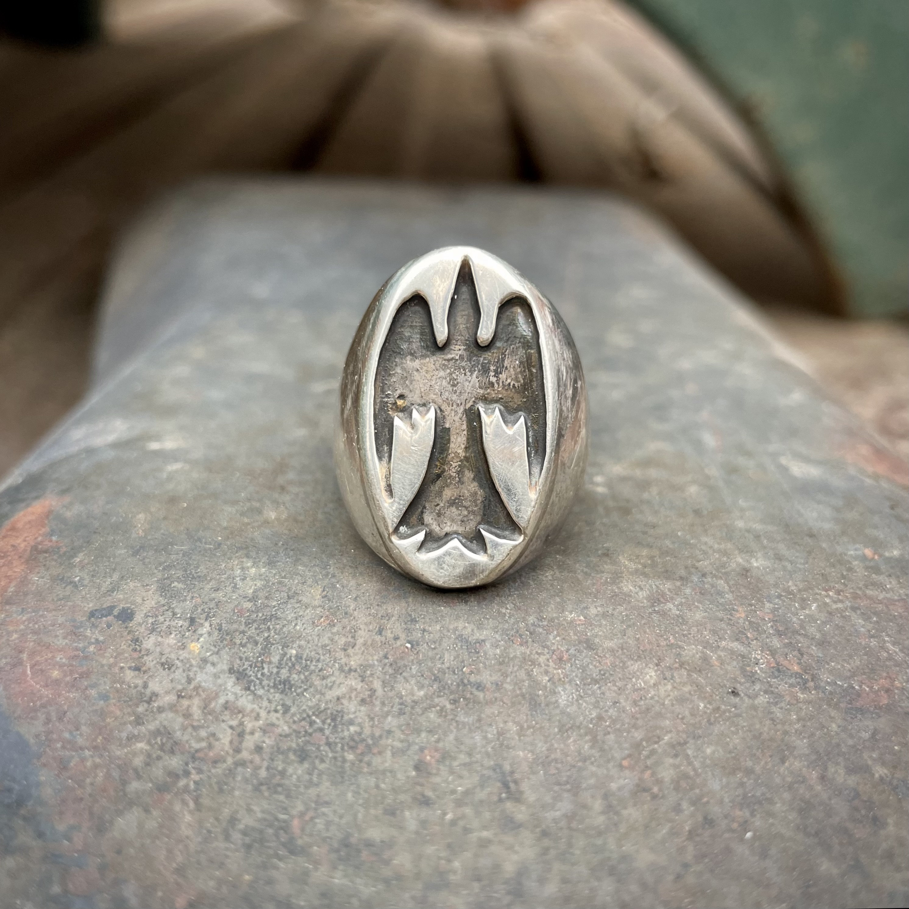 Reminder To Enjoy Life Symbolic Vintage Native American Hopi Sterling Silver Bracelet Reminder To Enjoy Life Symbolic Vintage Native American Hopi Sterling Silver Bracelet