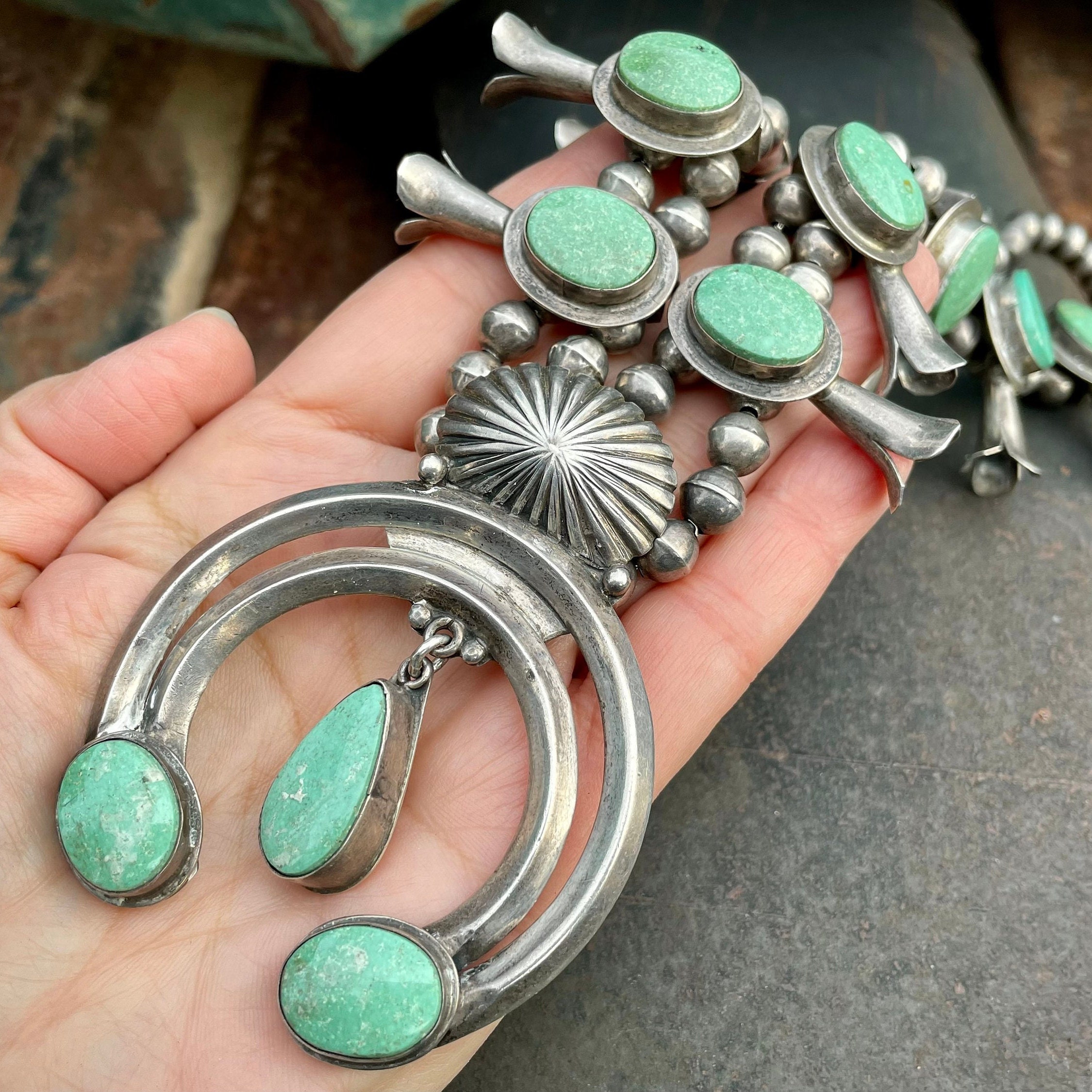 Cleaning a Squash Blossom Necklace - Southwest Silver Gallery