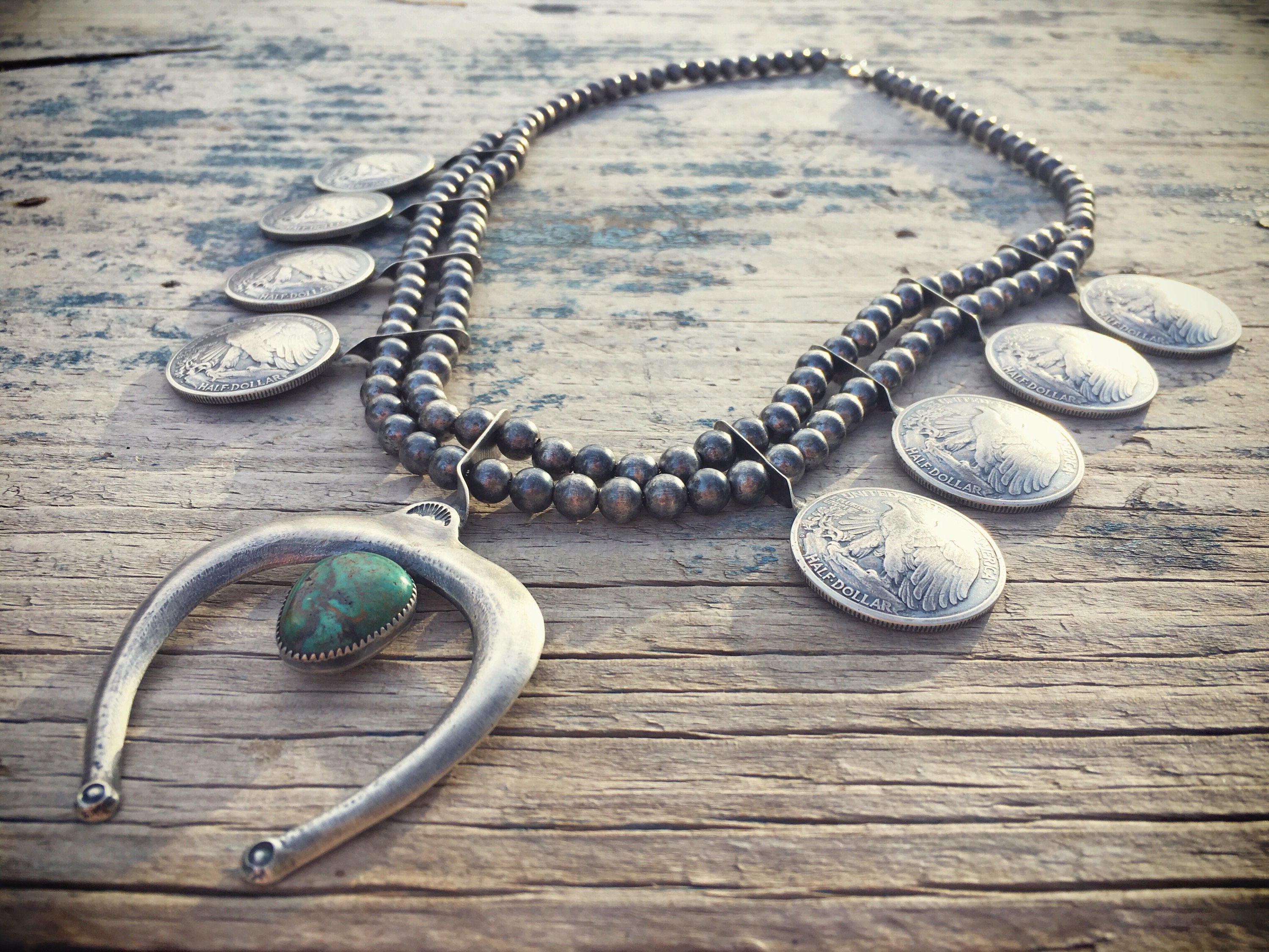 SAAD silver925×turquoise Liberty coinリング （SAAD official