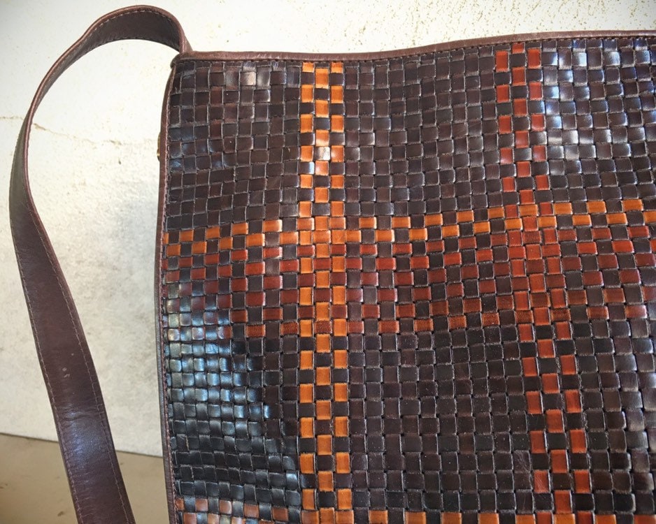 Cem woven leather purse hot sale