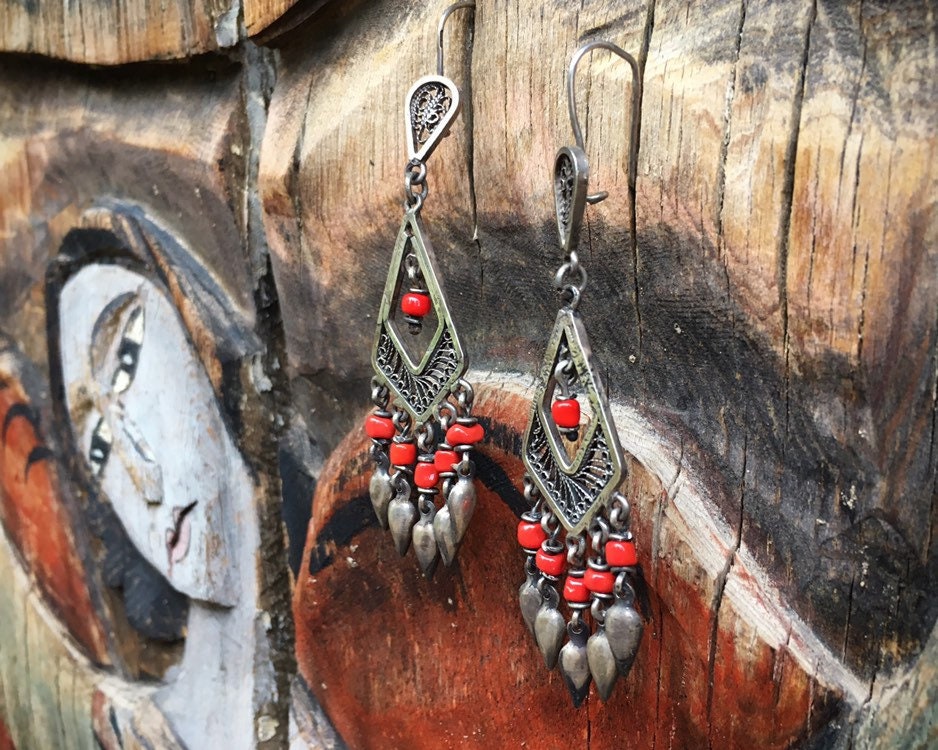 Mexican coral jewelry best sale