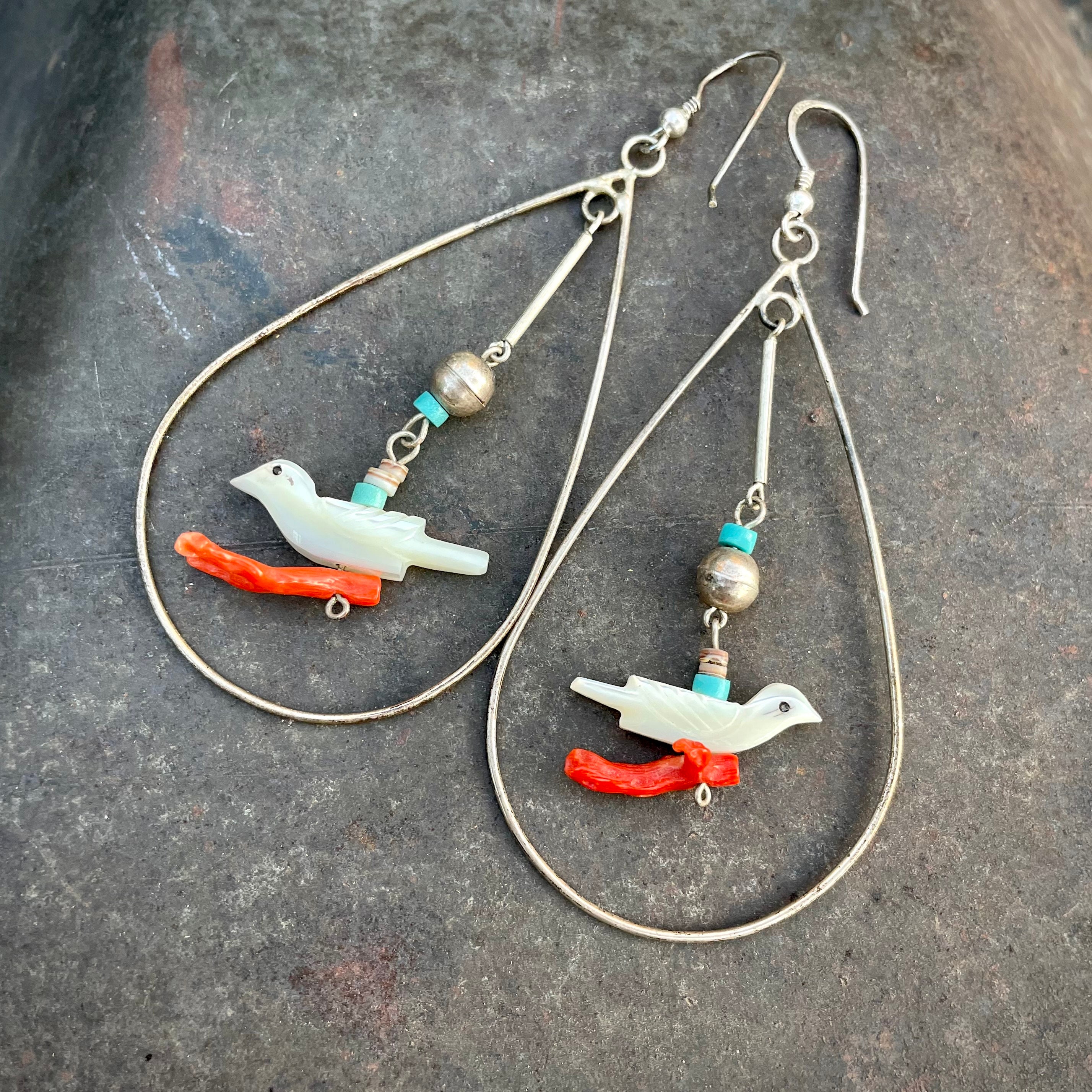 Boucles D'Oreilles Perroquet Émaillées - Argent 925 - Style Coloré Et Fin - Bijoux Femme - LAYCHEN