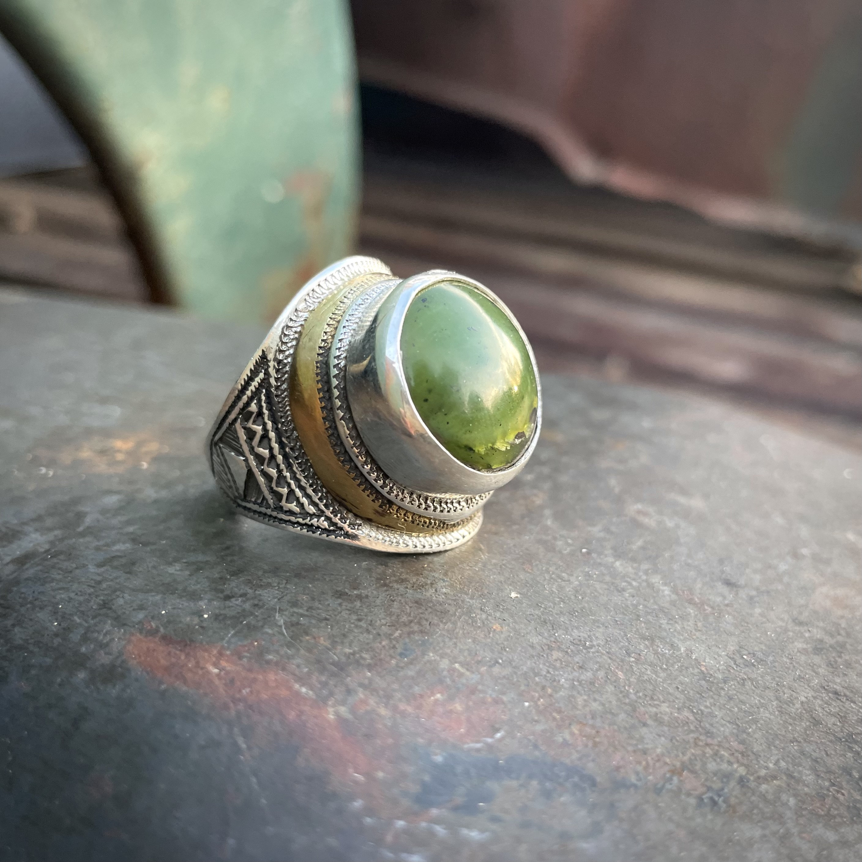 Mens Claw Set Large Oval Cabochon Gemstone Green Agate Signet Ring for Men  Solid Oxidized 925 Silver Handmade In Turkey - Walmart.com