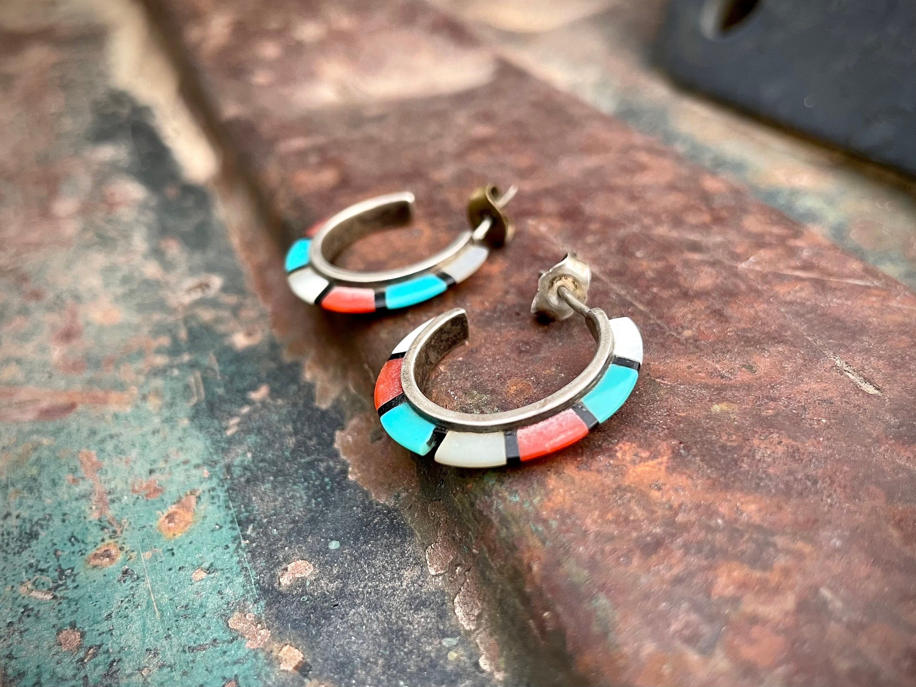 Creole Earrings, Arc Charm