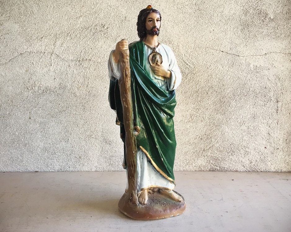 Vintage Statue Saint Jude the Apostle Patron Saint of Desperate Cases ...