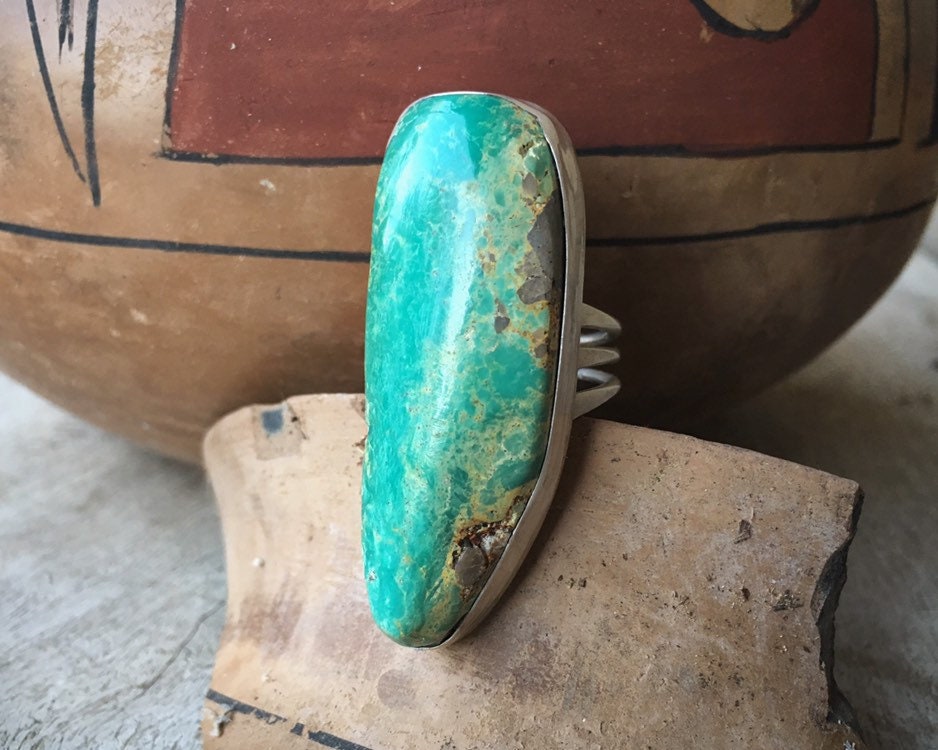 Unique Men's Ring with Meteorite & Turquoise | Jewelry by Johan - Jewelry  by Johan