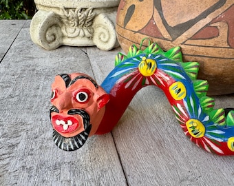 Vintage Mexican Pottery Key Holder Folk Art Sculpture by Gerardo Ortega, Barro Betus Ceramics