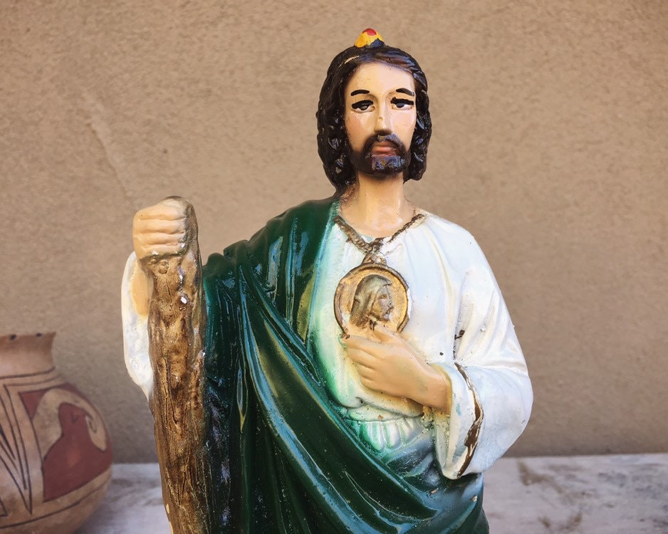 Vintage Statue Saint Jude the Apostle Patron Saint of Desperate