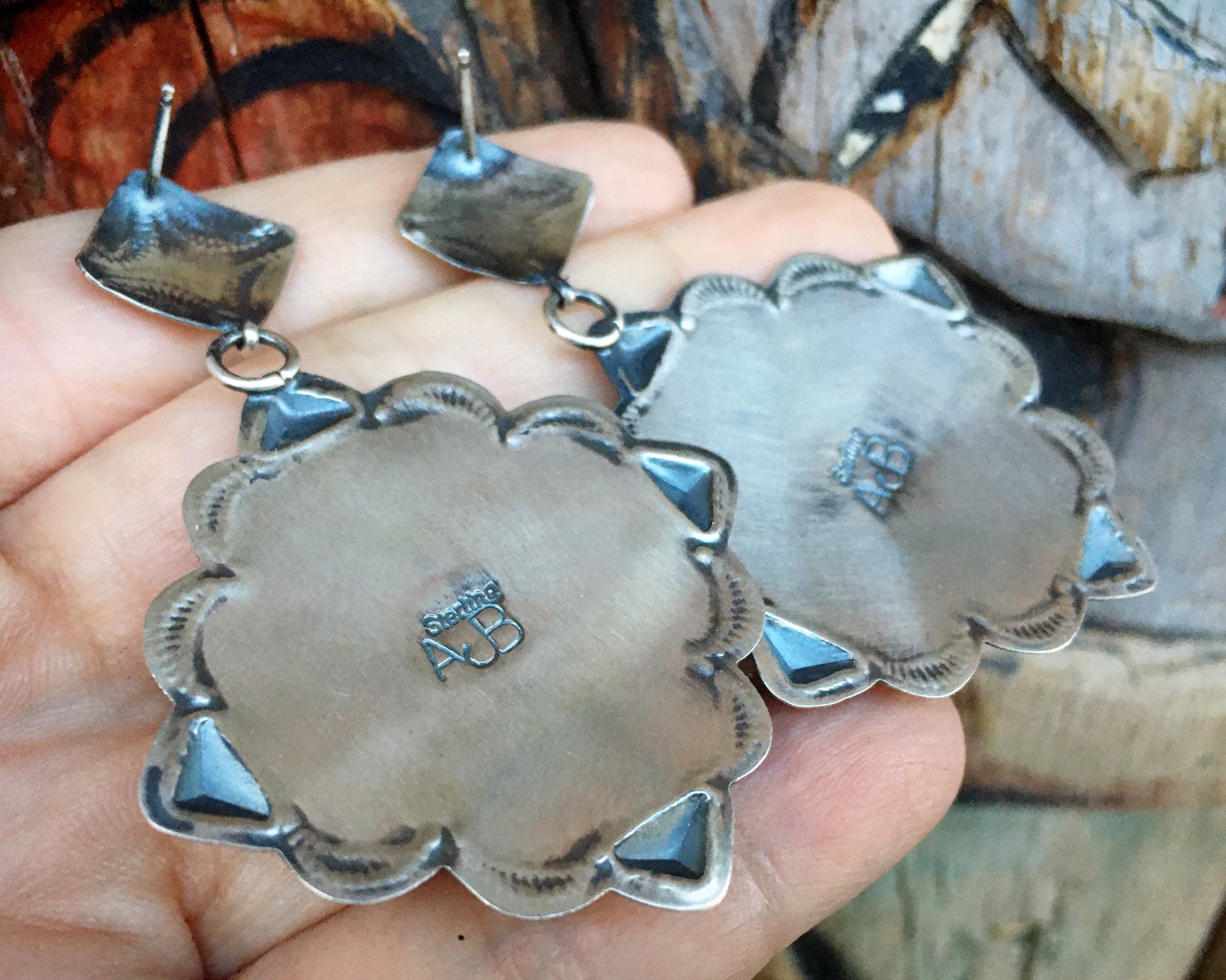Navajo Albert & Jeanette Brown Sterling Silver Multi Stone Navajo Albert & Jeanette Brown Sterling Silver Multi Stone