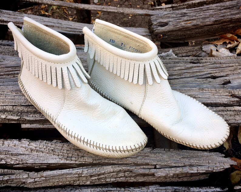 vintage leather moccasins