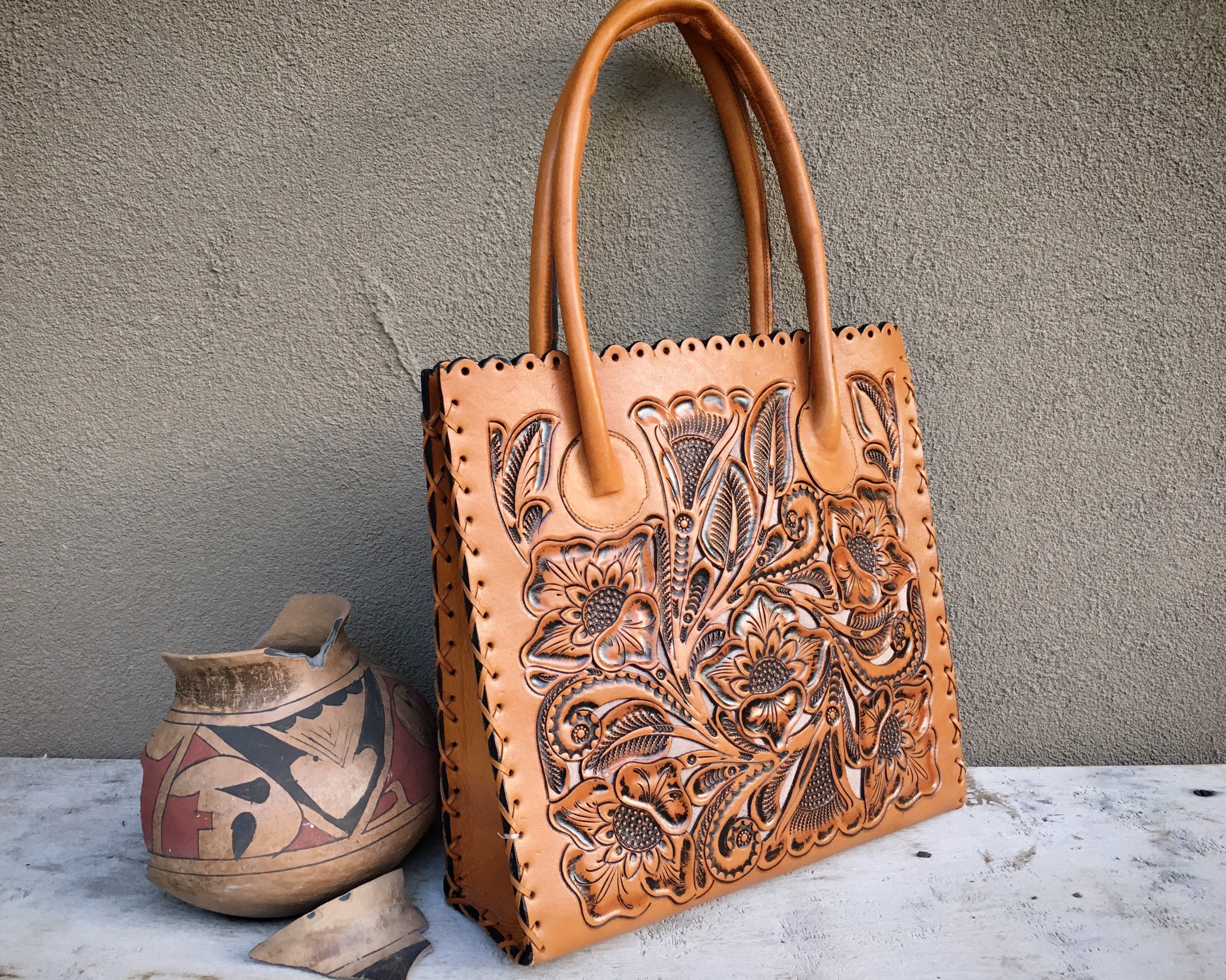 Leather Women Bag Template & Pattern for Laser Cut and Print 