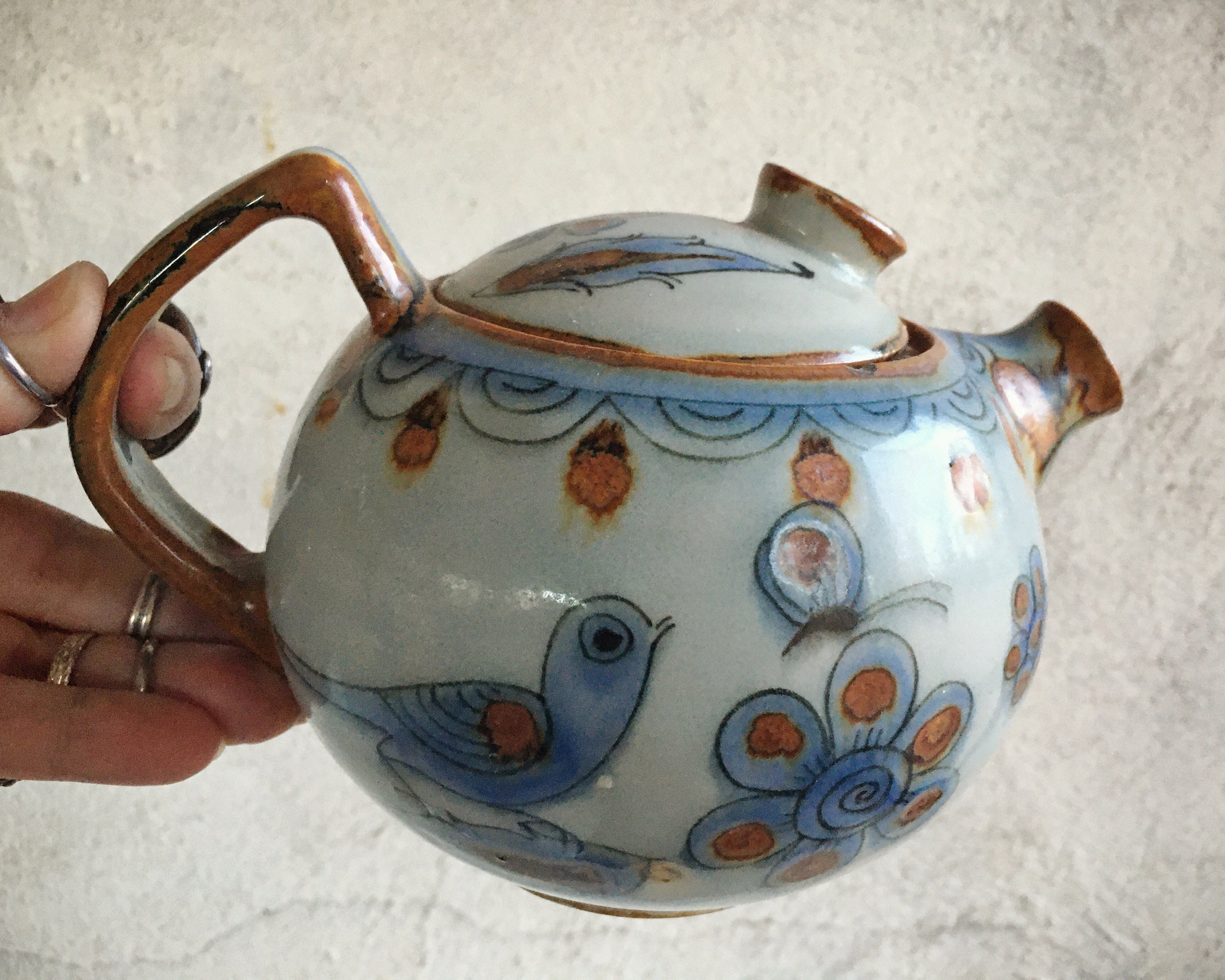 Ken Edwards Pottery Large Teapot in Lead free stoneware from Mexico