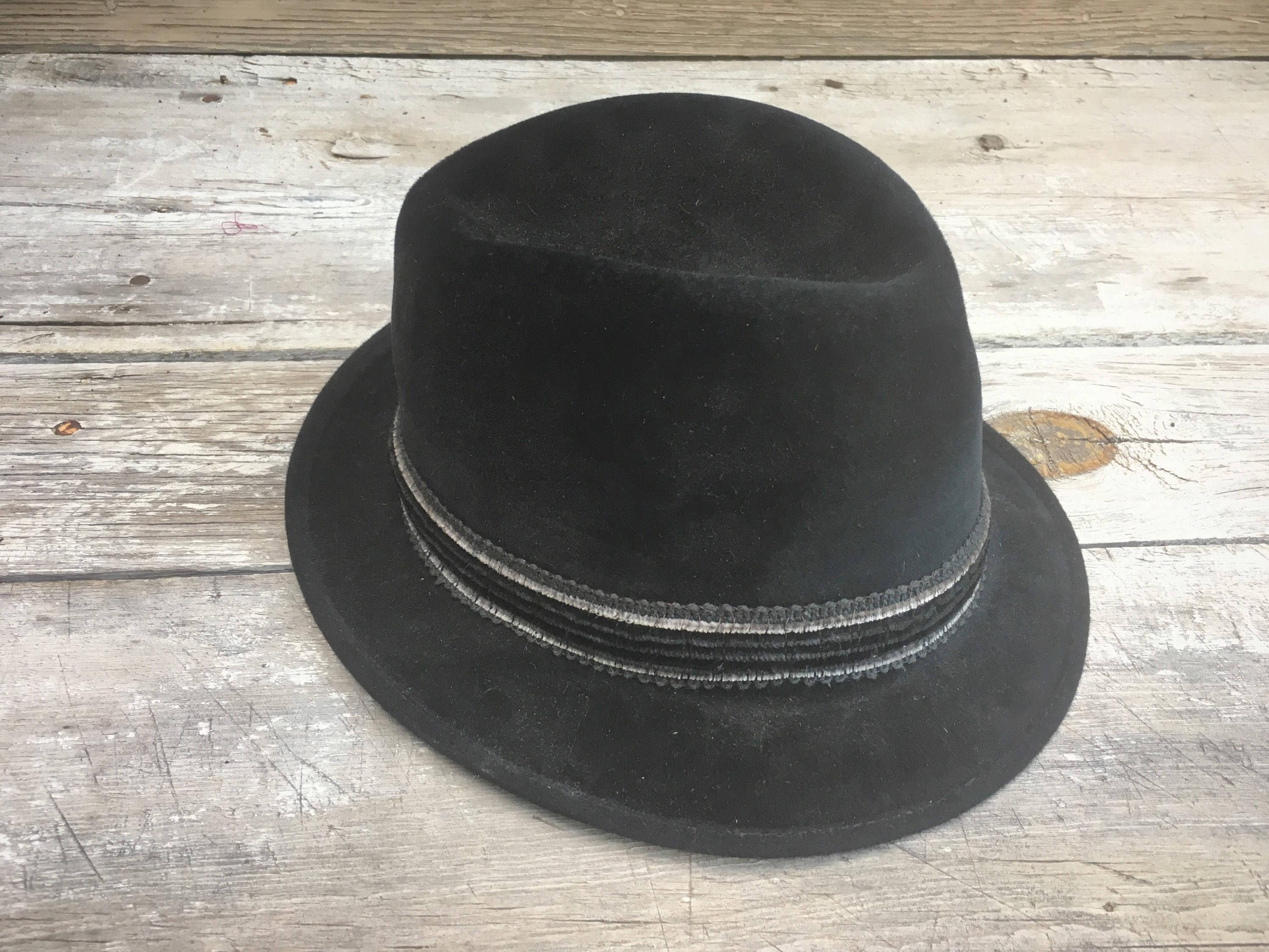 Dunhill Fur Felt Trilby Hat for Men 1950s Hat, Black Hat, Felt Hat ...