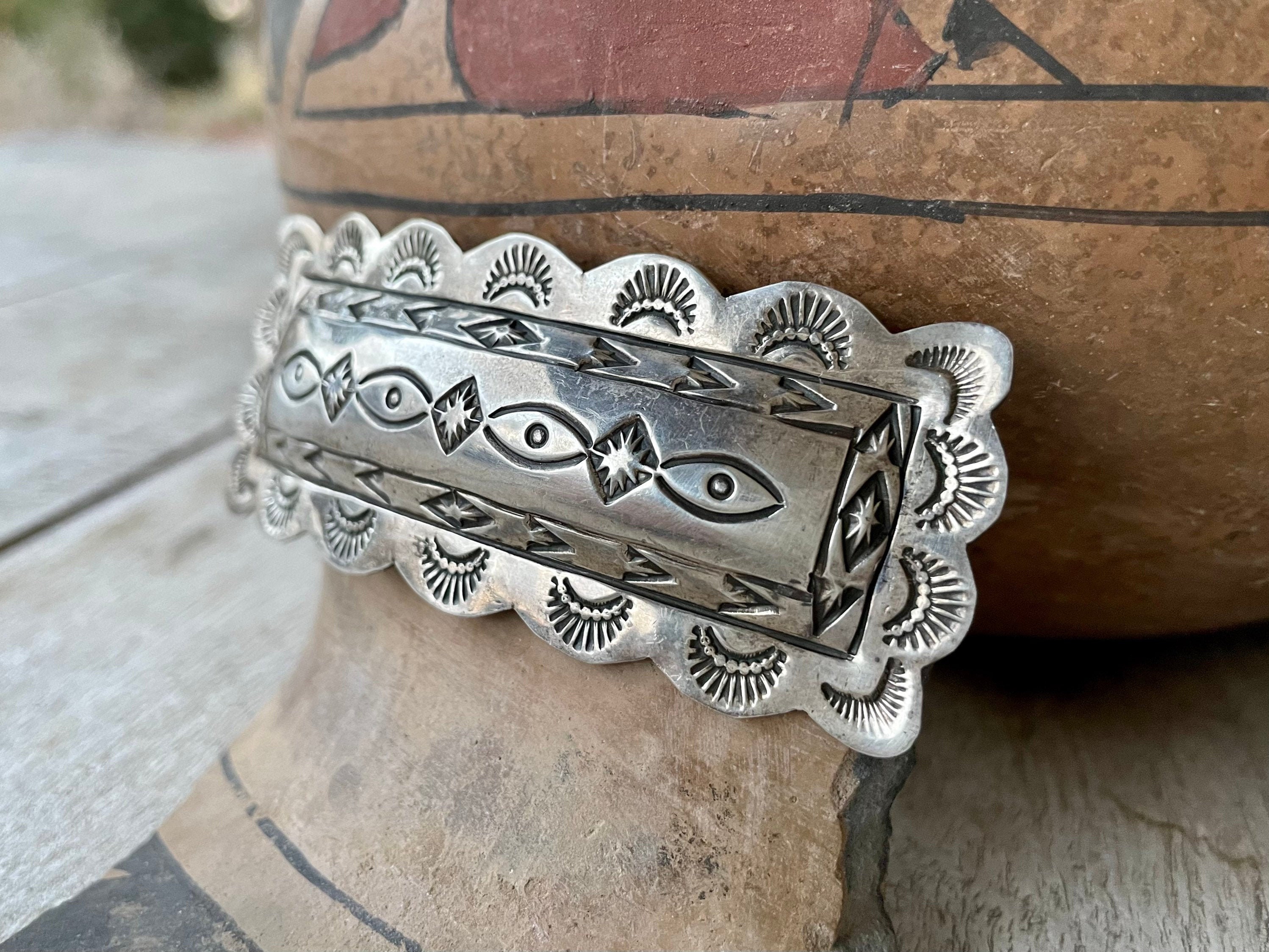 Extremely Detailed Huge Vintage Navajo Turquoise Native American Jewelry Silver Hair Clip Barrette Extremely Detailed Huge Vintage Navajo Turquoise Native American Jewelry Silver Hair Clip Barrette