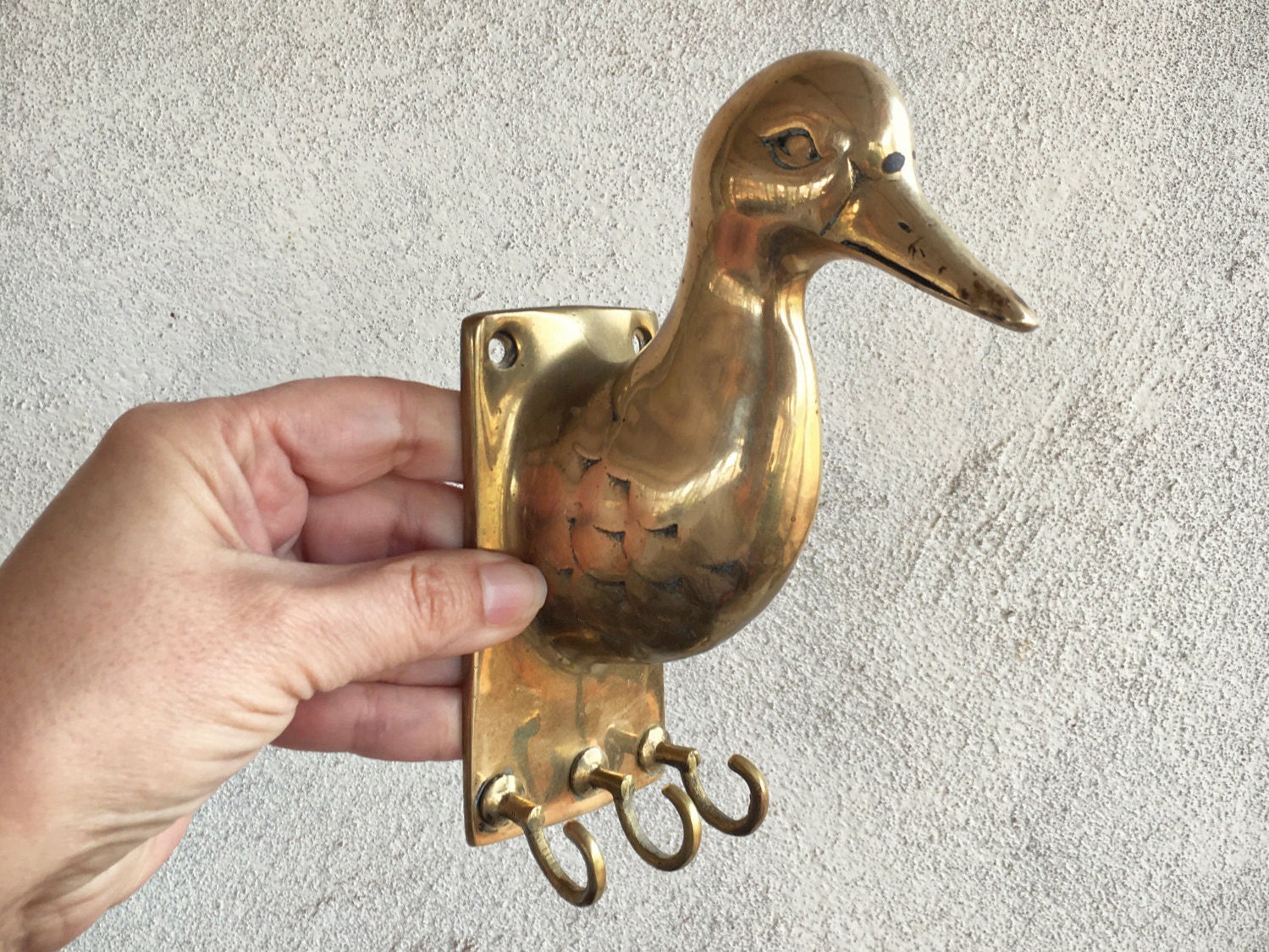 Brass Wall Hook - Swimming Duck – Bowerbird