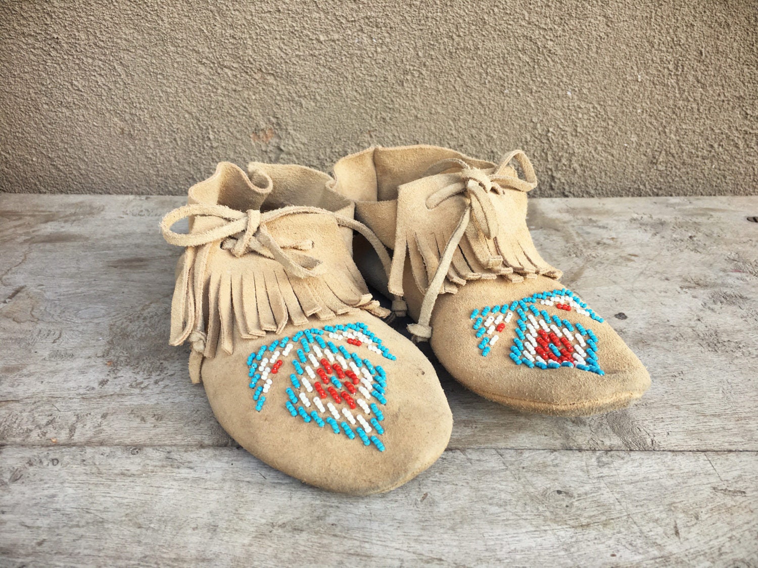 vintage indian moccasins