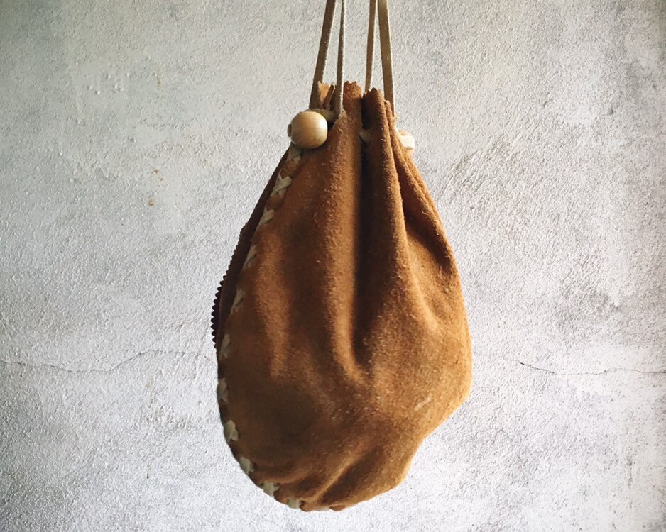 Indigenous Hand Made Suede Handbag