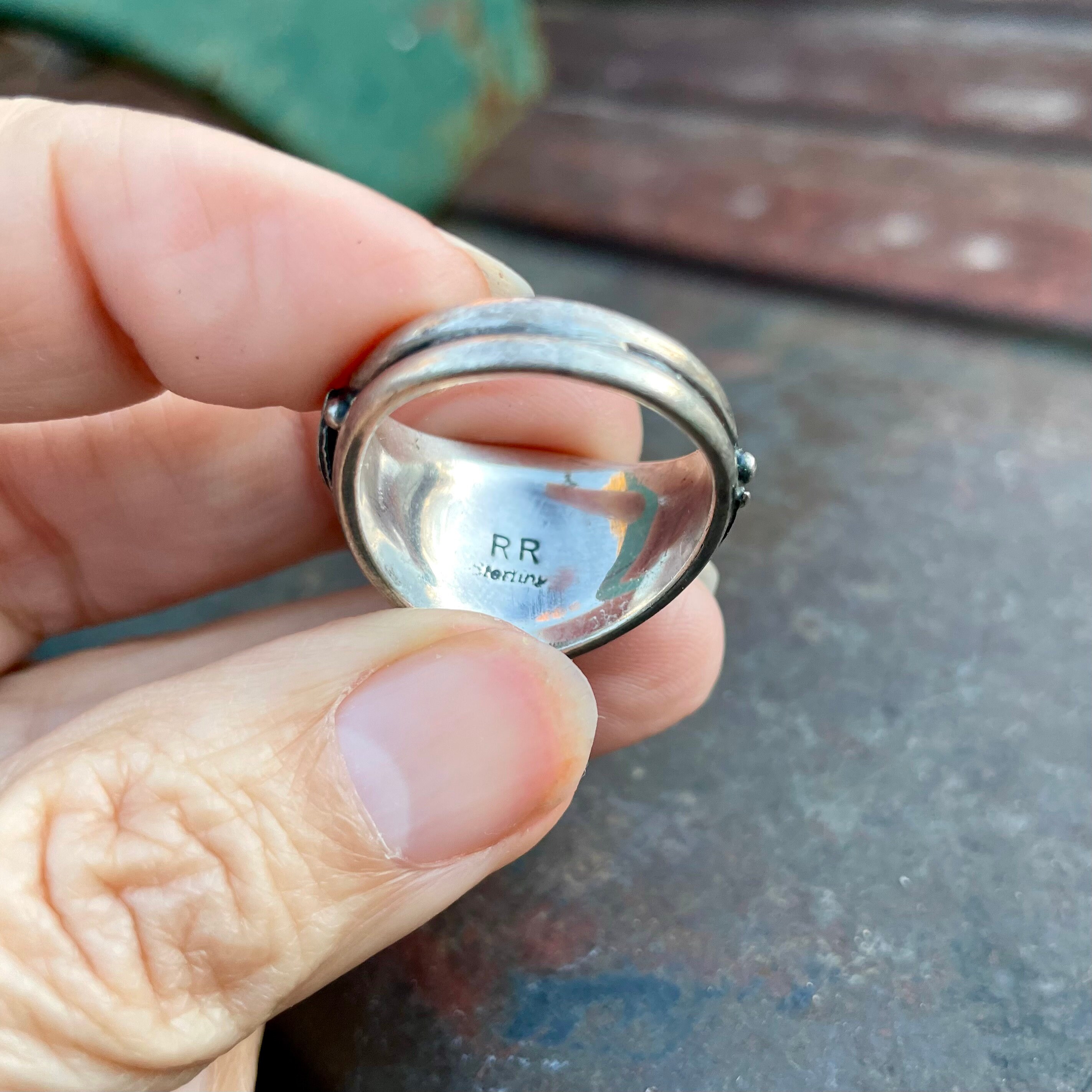 One Of The Tallest 1970's Native American Jewelry Silver Flower Ring One Of The Tallest 1970's Native American Jewelry Silver Flower Ring