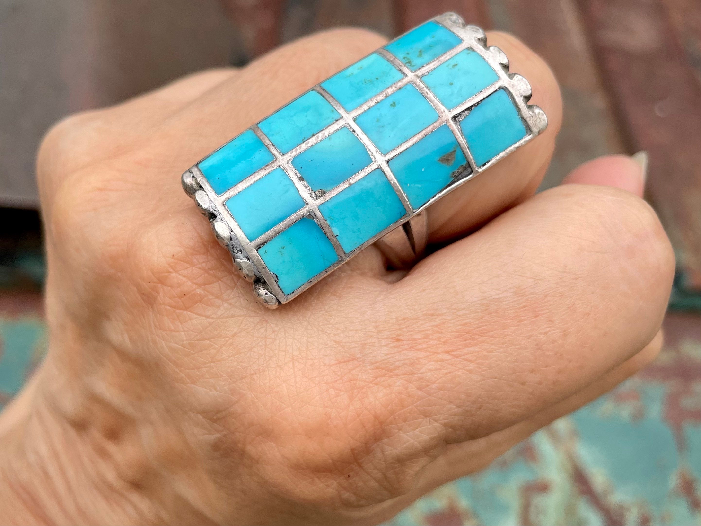 Fab Vintage Zuni checkerboard Inlay Native American Jewelry Silver Bracelet Fab Vintage Zuni checkerboard Inlay Native American Jewelry Silver Bracelet
