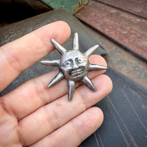 Sergio Bustamante Moon Pendant - Etsy