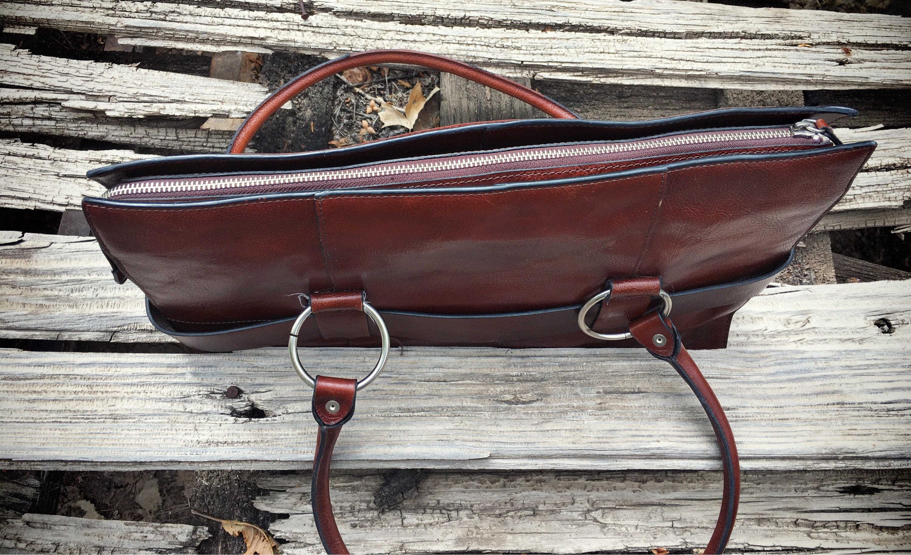 Vintage Wilsons Leather satchel women attache briefcase for laptop back