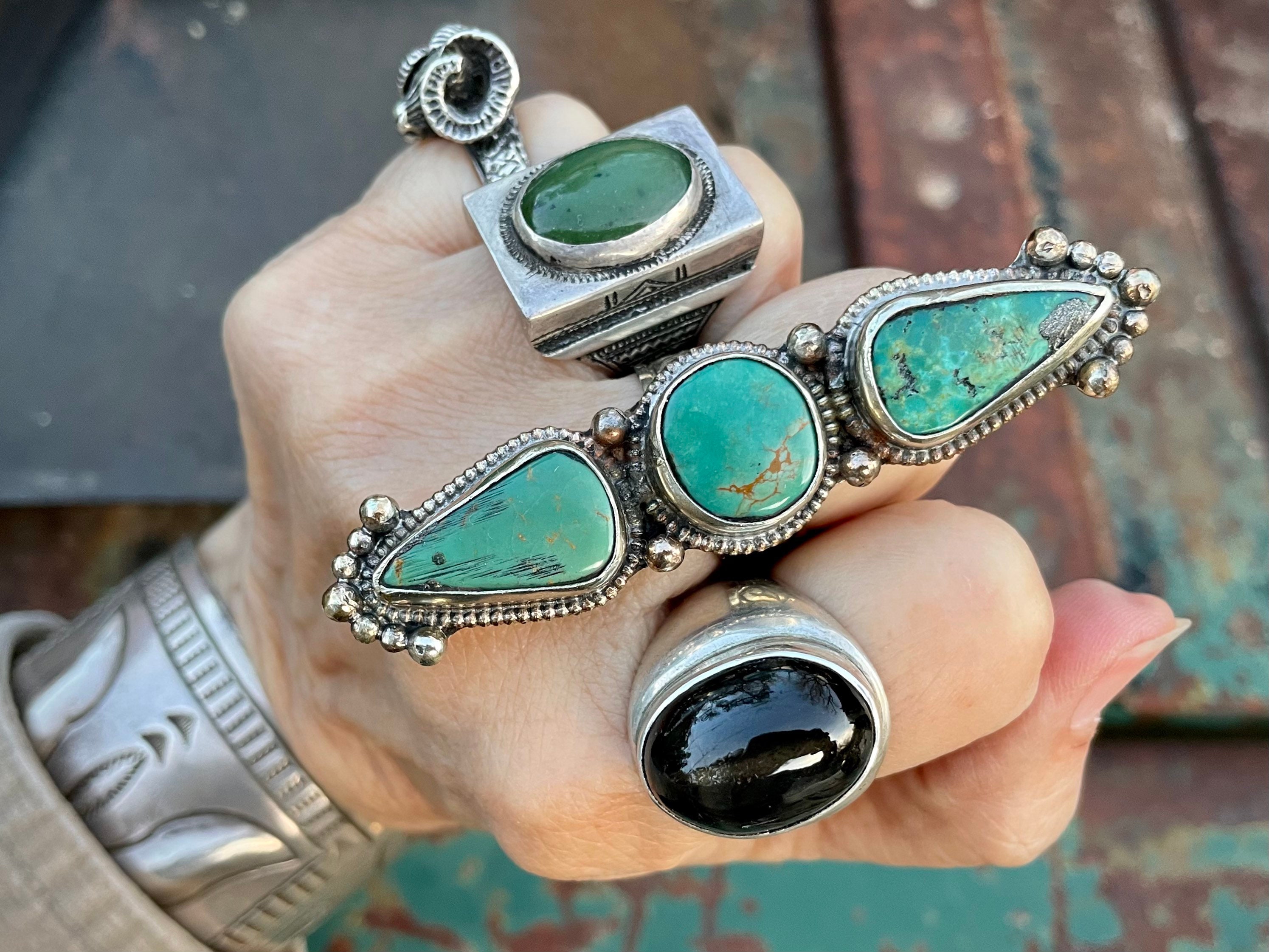 Silver Ring With Stone. Silver Rings With Stone Tribal 