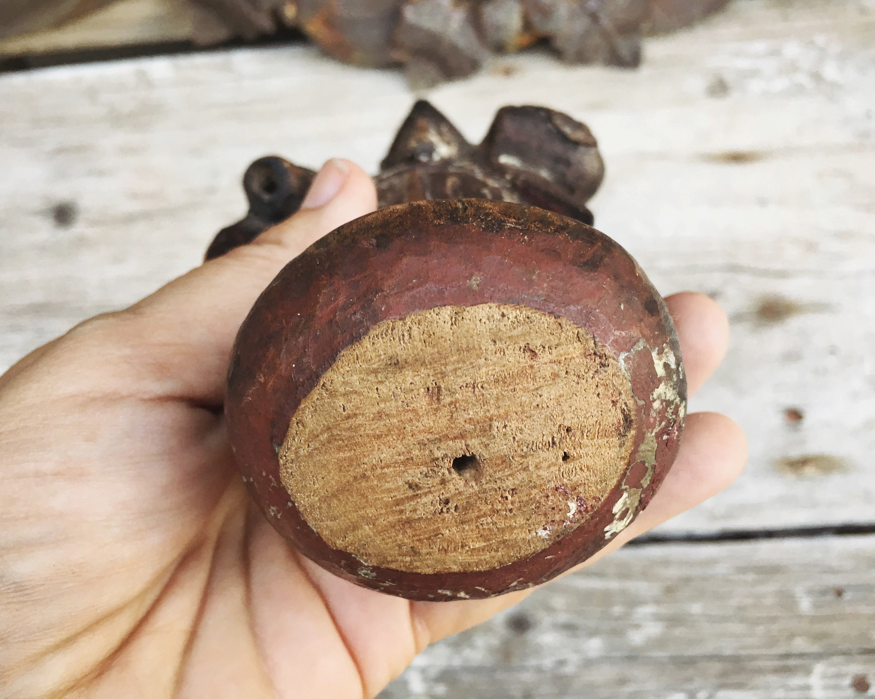 Antique Mexican Carved Wood Religious Statue Catholic Art, Santos ...