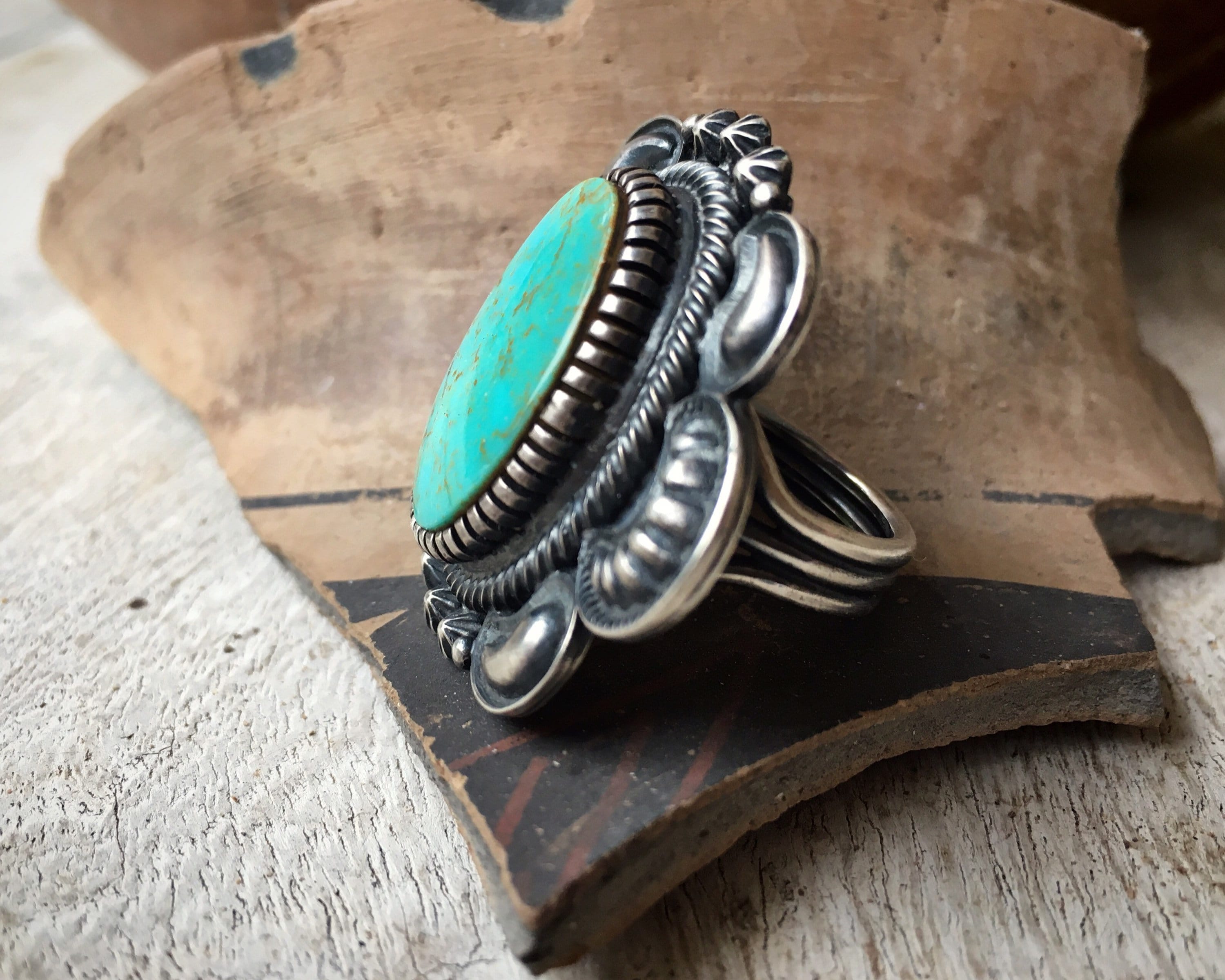 Important Vintage Native American Navajo Kirk Smith Turquoise Sterling Silver Bracelet Important Vintage Native American Navajo Kirk Smith Turquoise Sterling Silver Bracelet