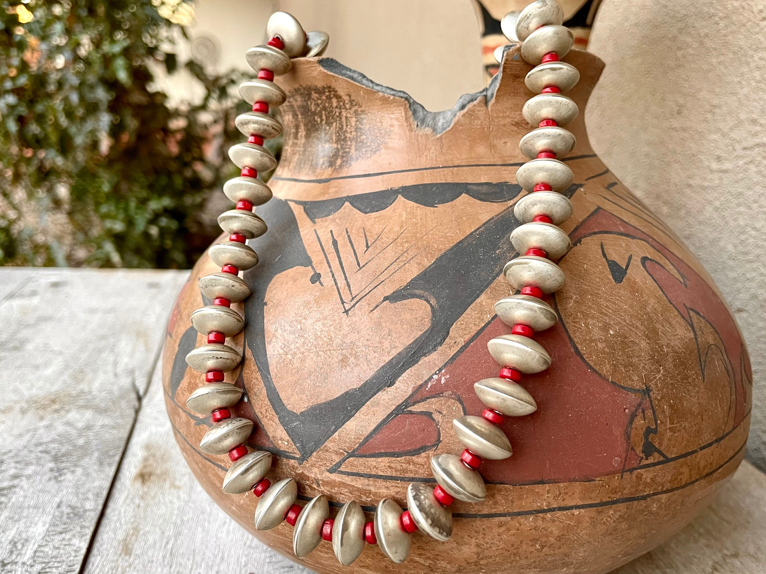Navajo Pearls with Gold Bead Spacers