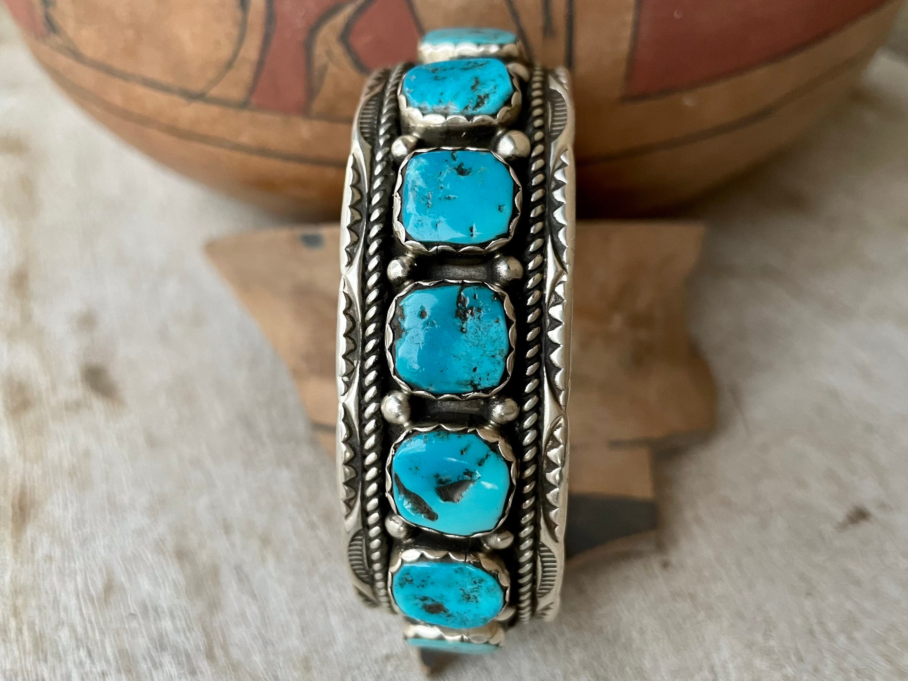 Marie Thompson Vintage Native American Navajo Sleeping Beauty Turquoise Sterling Silver Necklace Marie Thompson Vintage Native American Navajo Sleeping Beauty Turquoise Sterling Silver Necklace