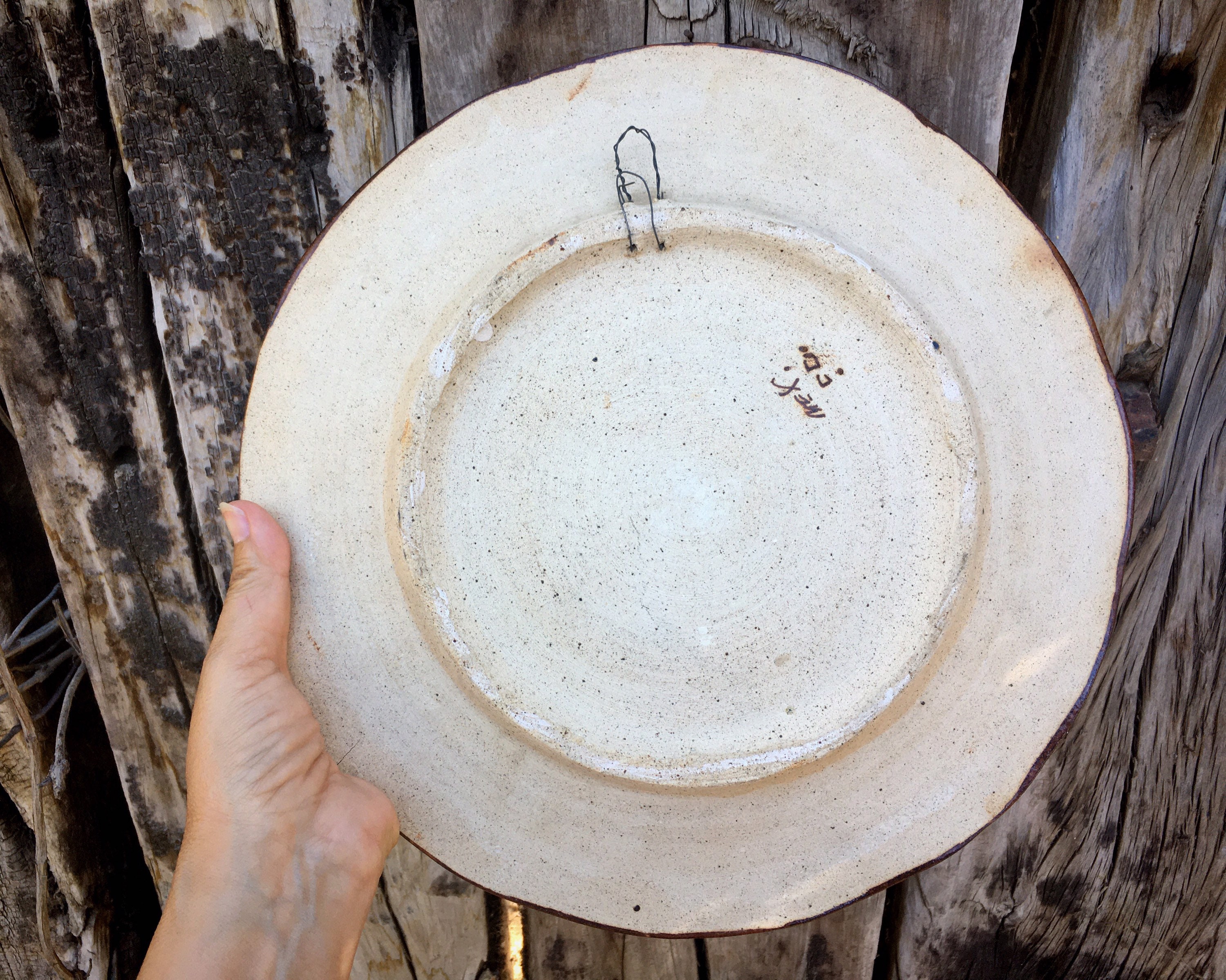 12 Heavy Tonala Pottery Decorative Stoneware Plate Wall Hanging