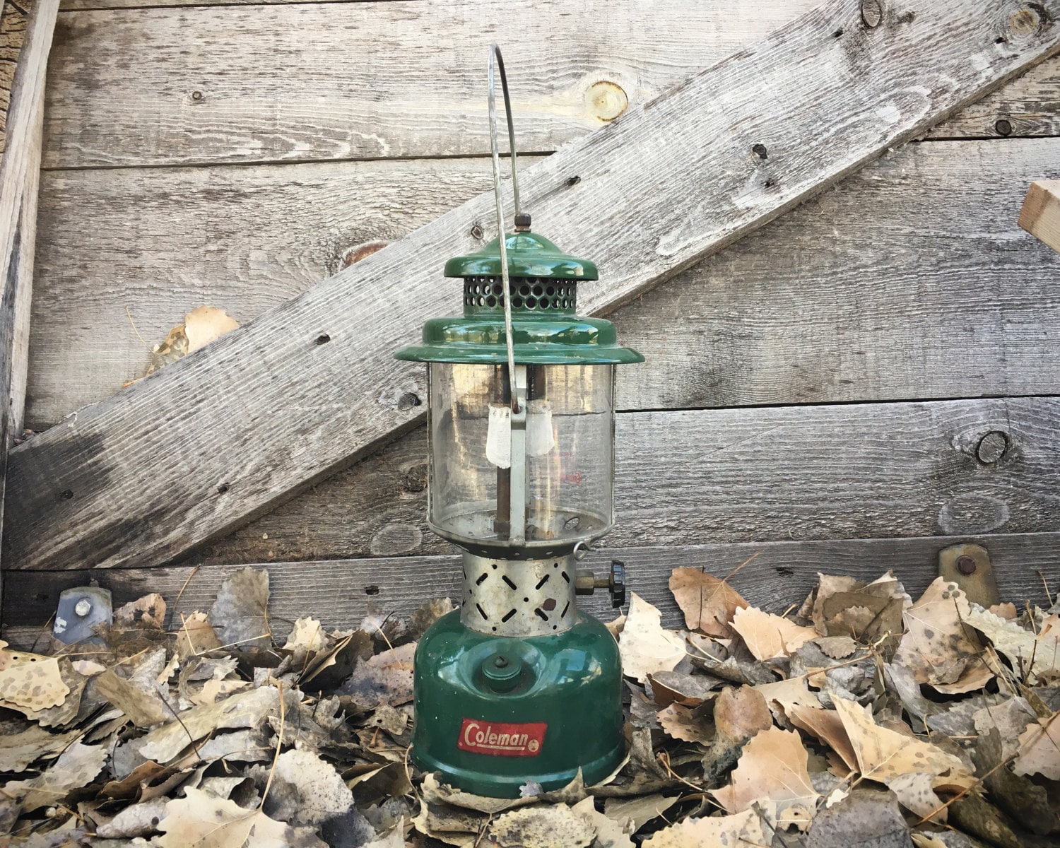 Vintage Coleman Lantern 220E 1955年製 Made in USA ヴィンテージ コールマン ツーマントル ランタン アメリカ製 アウトドア Y-261 Vintage Coleman Lantern 220E Double Mantle Green Lamp in box 6