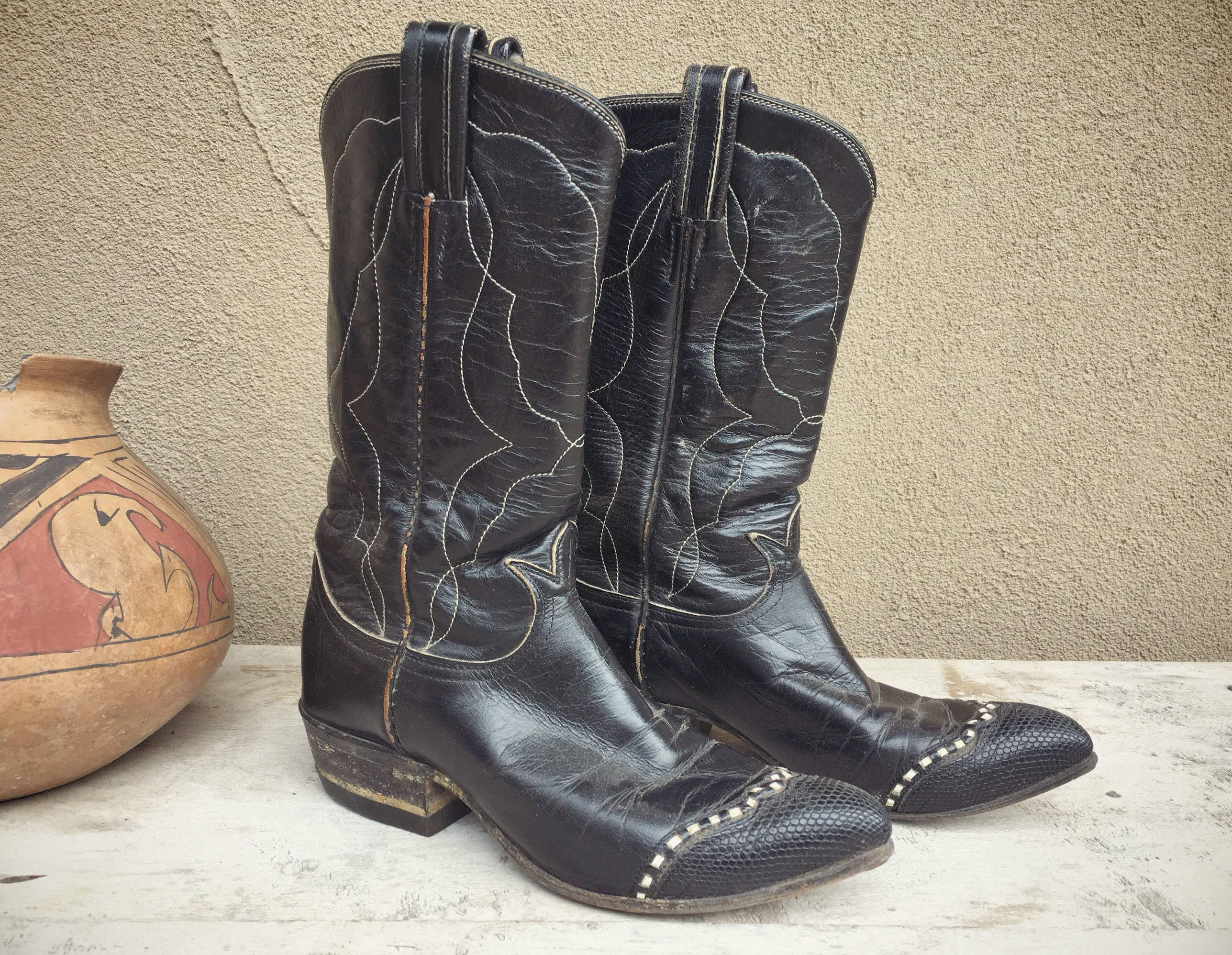 blue tony lama boots