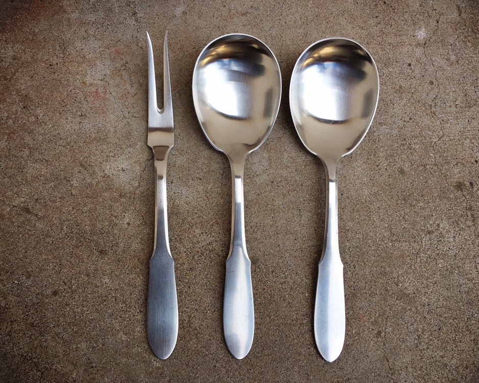 1967 Jensen Mitra 43Piece Stainless Steel Flatware Set for Ten