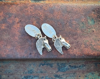 Vintage Sterling Silver Horse Charms w/ ARIZONA Tags, Both Included