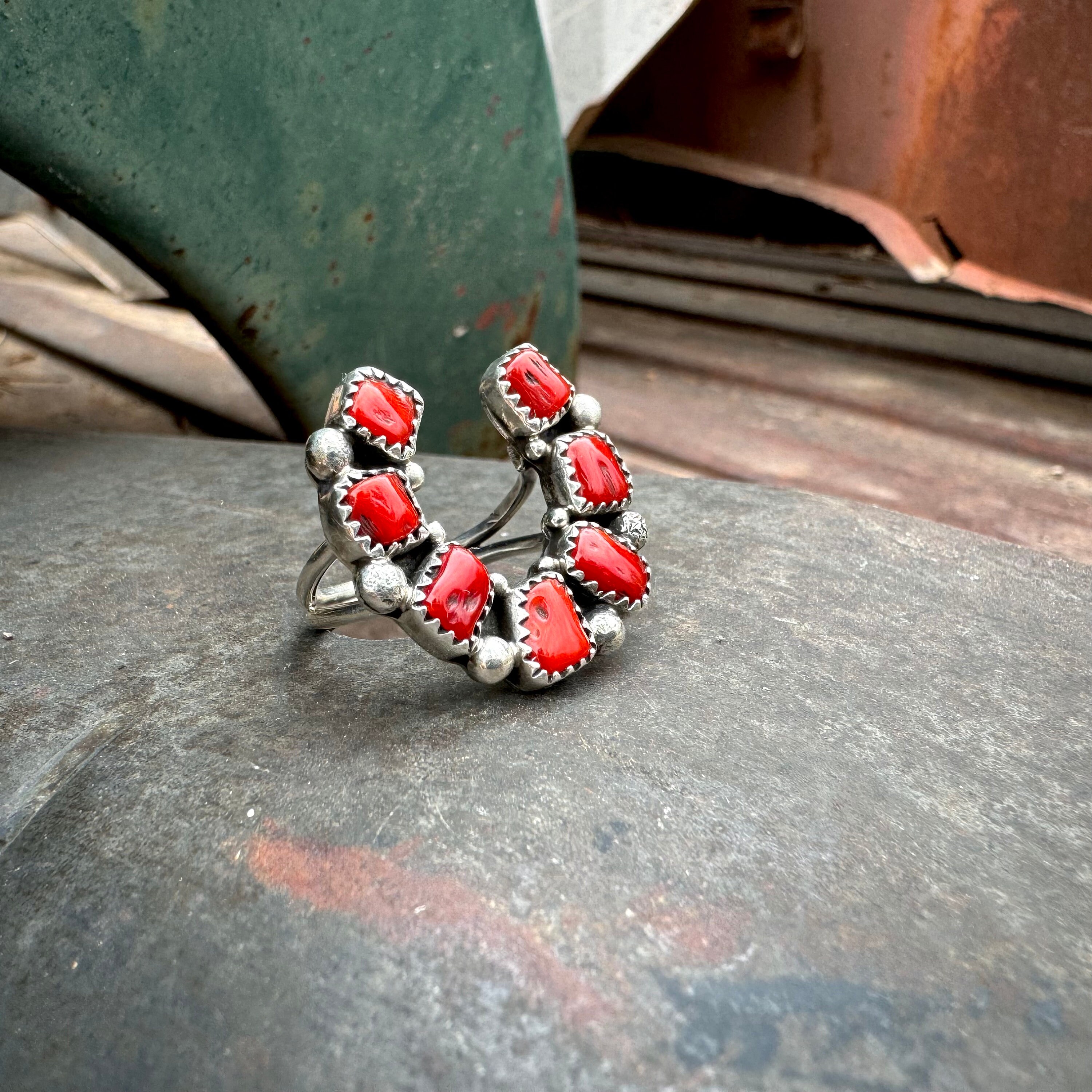 Whimsical Navajo/ Mexican Sterling Silver Horseshoe Bracelet Whimsical Navajo/ Mexican Sterling Silver Horseshoe Bracelet