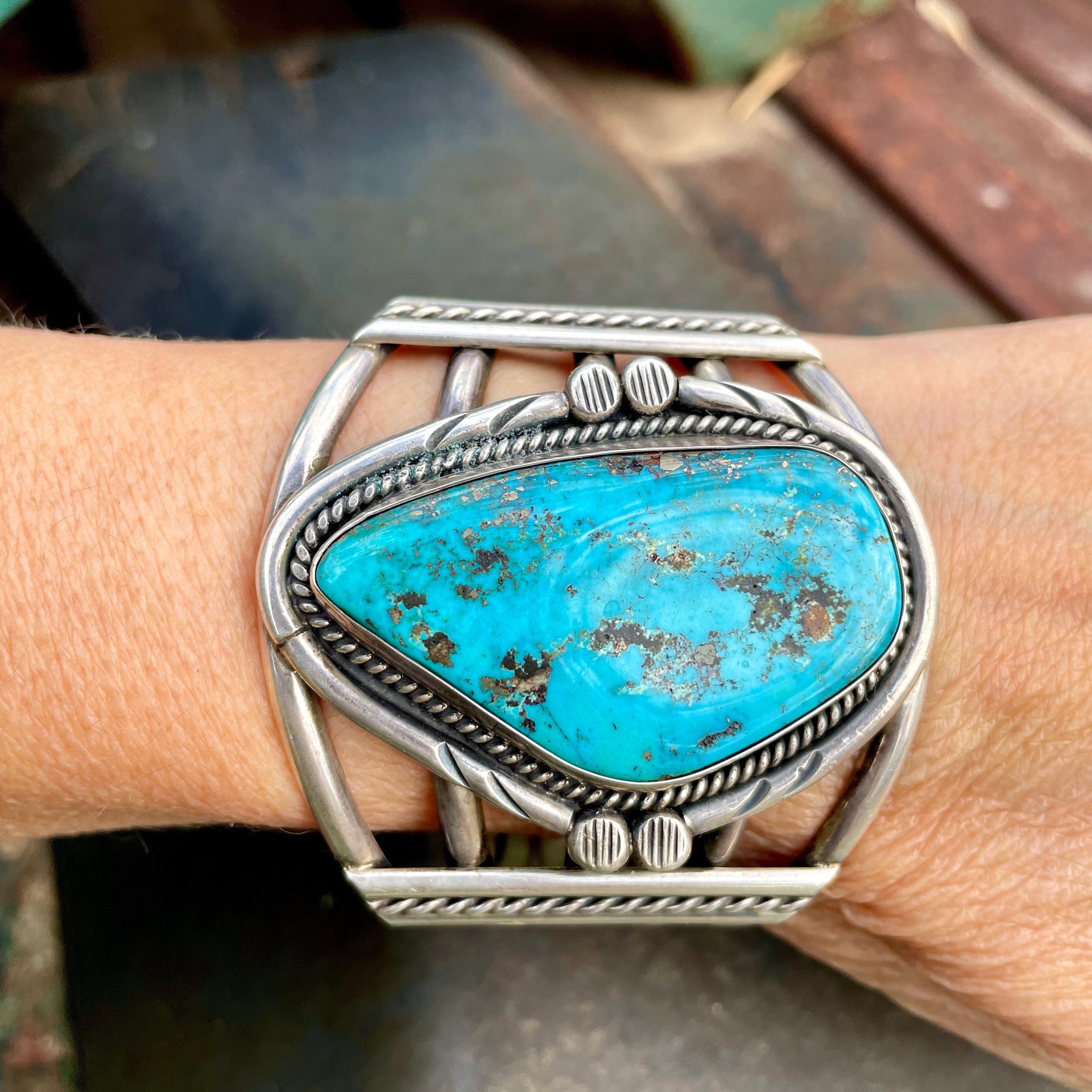 Navajo turquoise cuff bracelet sale